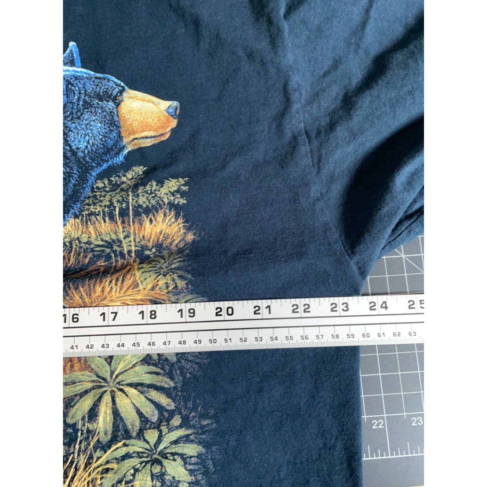 Vintage VINTAGE Silkmasters T-Shirt Bear Print Adult XL Black 90s Nature Art Michigan Mens Size US XL / EU 56 / 4 - 5 Thumbnail