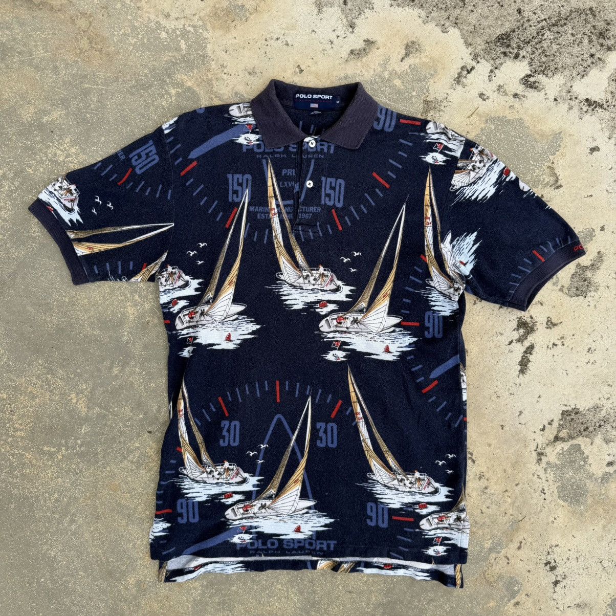 Polo Ralph Lauren Vintage 90’s Polo Sport Yachting Challenge Polo shirts Size US S / EU 44-46 / 1 - 1 Thumbnail