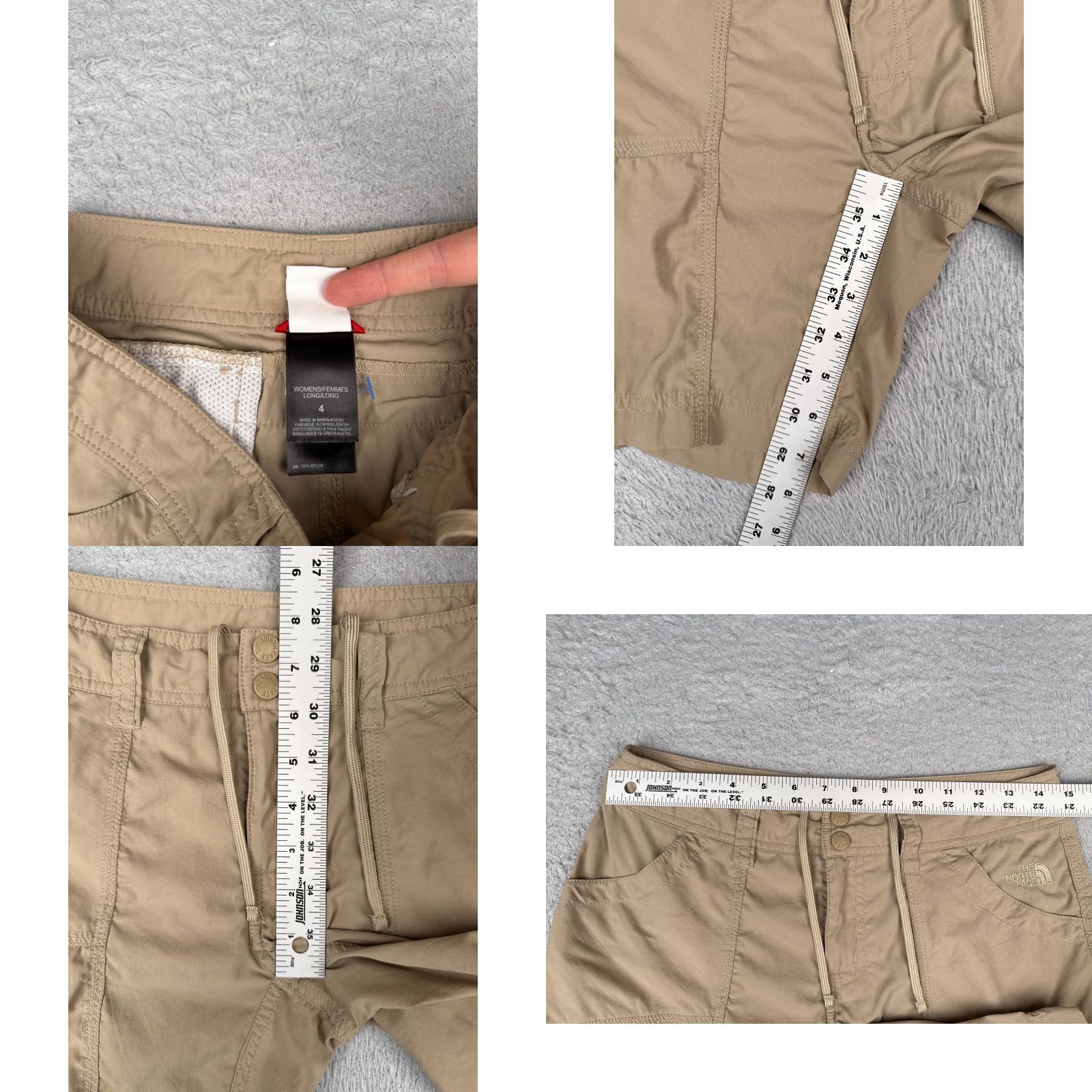 The North Face The North Face Women’s Shorts Cargo Beige 29x7 100% Nylon Canvas Quick Dry Breathable Pockets Hiking Outdoor Activewear Regular Size 4 Womens Size 27" / US 4 / IT 40 - 8 Thumbnail