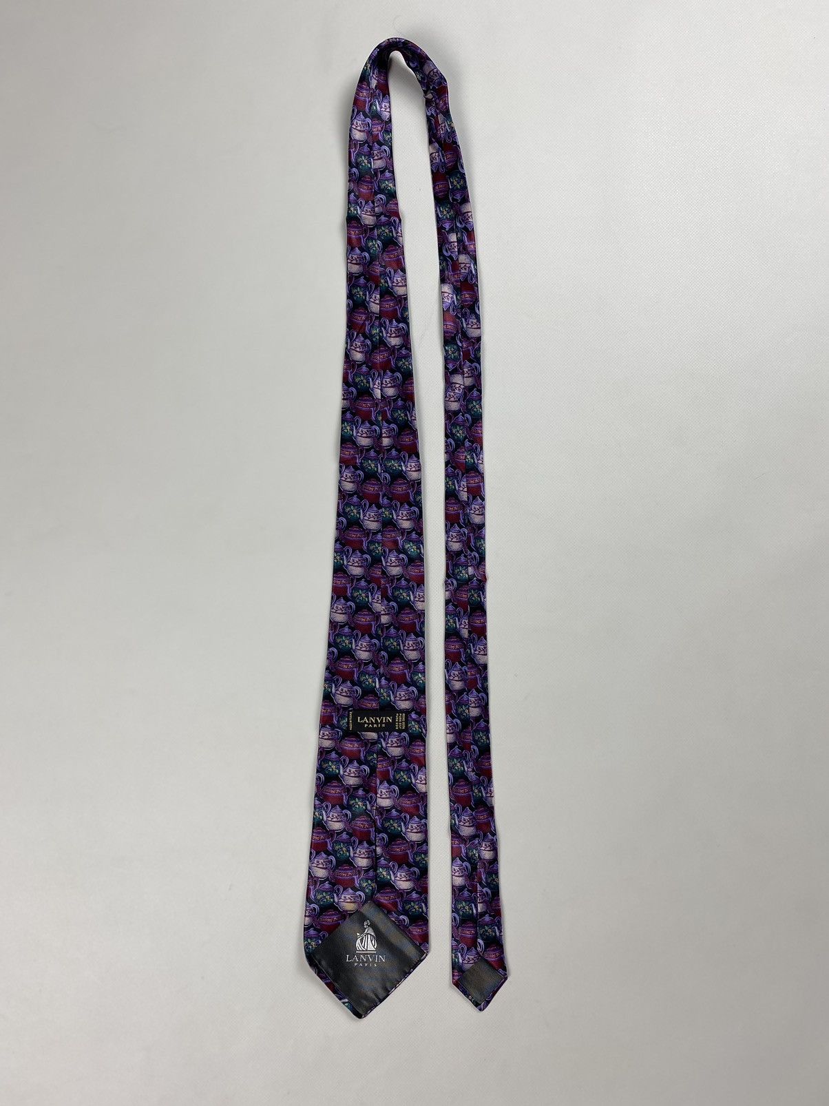 Lanvin × Vintage Lanvin Paris Vintage Patterned Silk Tie Size ONE SIZE - 5 Thumbnail
