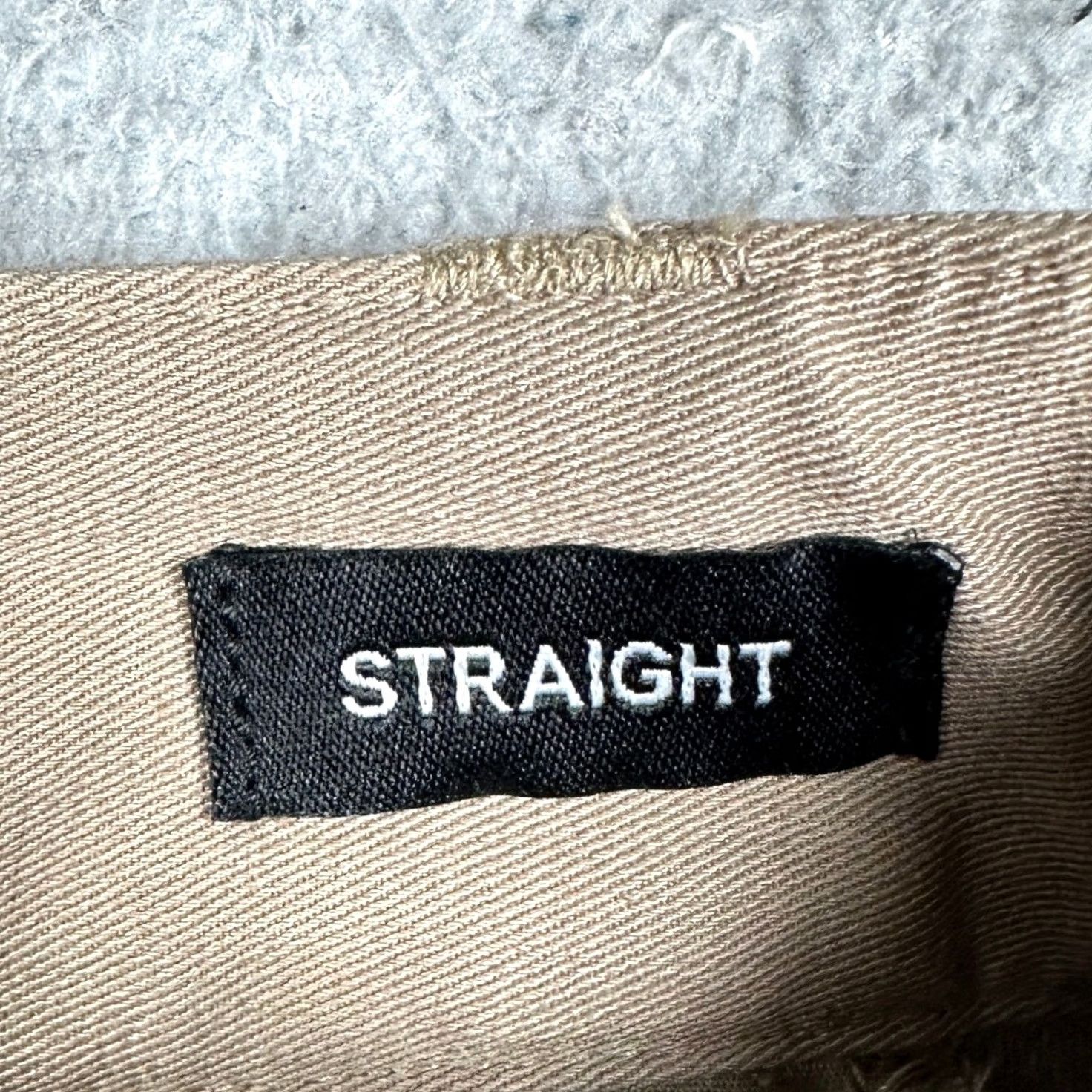 Vintage True Classic Pants Mens 36x34 Khaki Tan Straight Chino Stretch Flat Front 5-Pocket EUC Mens Regular Industrial Casual Business із Size US 36 / EU 52 - 4 Thumbnail