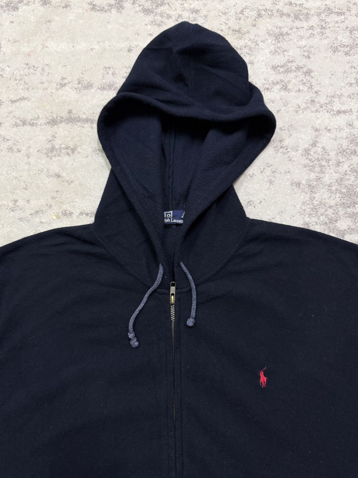 Polo Ralph Lauren Vintage Polo Ralph Lauren Small Pony Fleece Zip Up Sweater Size US XL / EU 56 / 4 - 6 Thumbnail