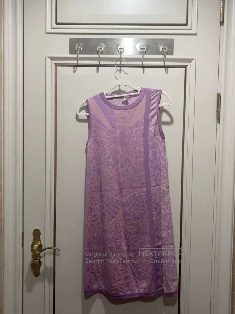 Hermes Hermes Mulberry silk and mesh vest dress Size XXS / US 00 / IT 34 - 1 Thumbnail