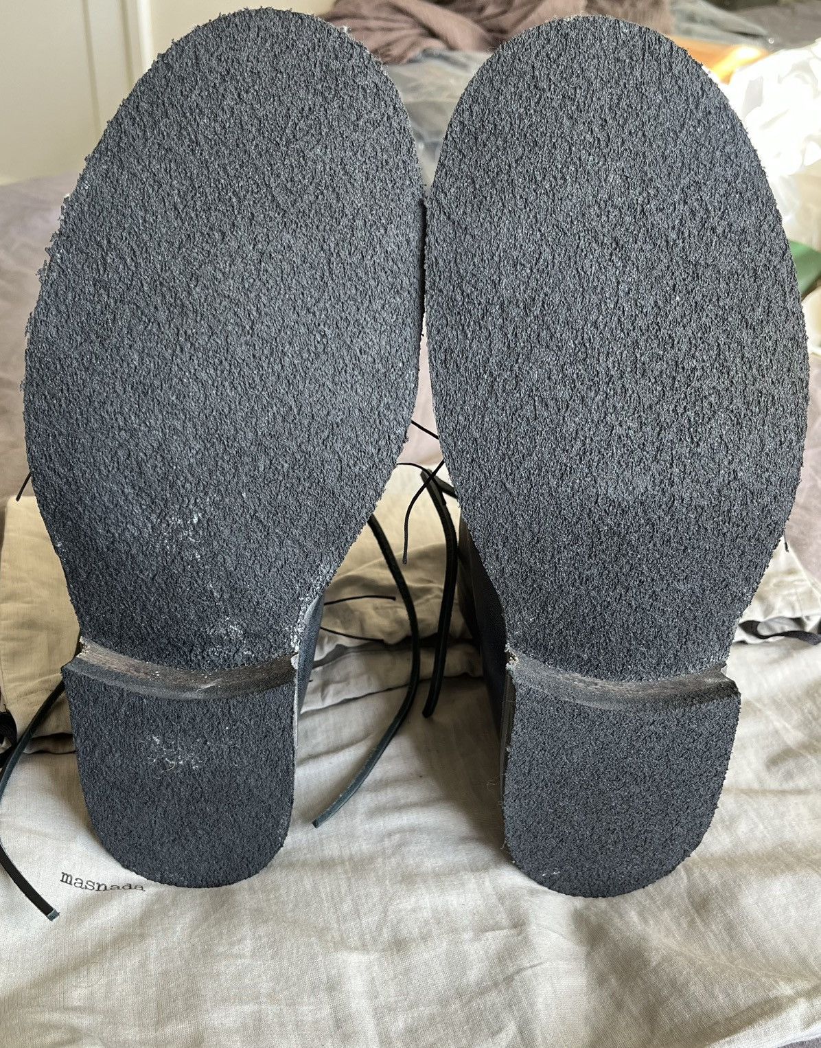 Masnada Masnada Ankle Chain-stitched heel seam boots in lead Size US 9.5 / EU 42-43 - 10 Thumbnail
