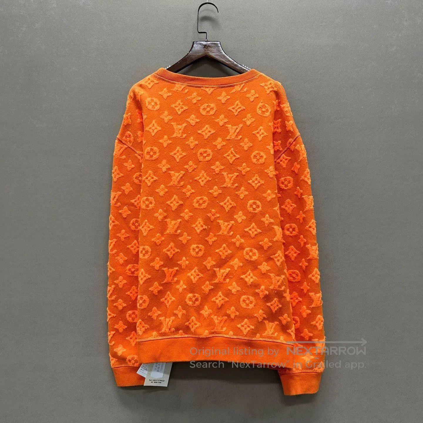 Louis Vuitton Orange Patterned Long Sleeve Sweatshirt. Size US M / EU 48-50 / 2 - 2 Thumbnail