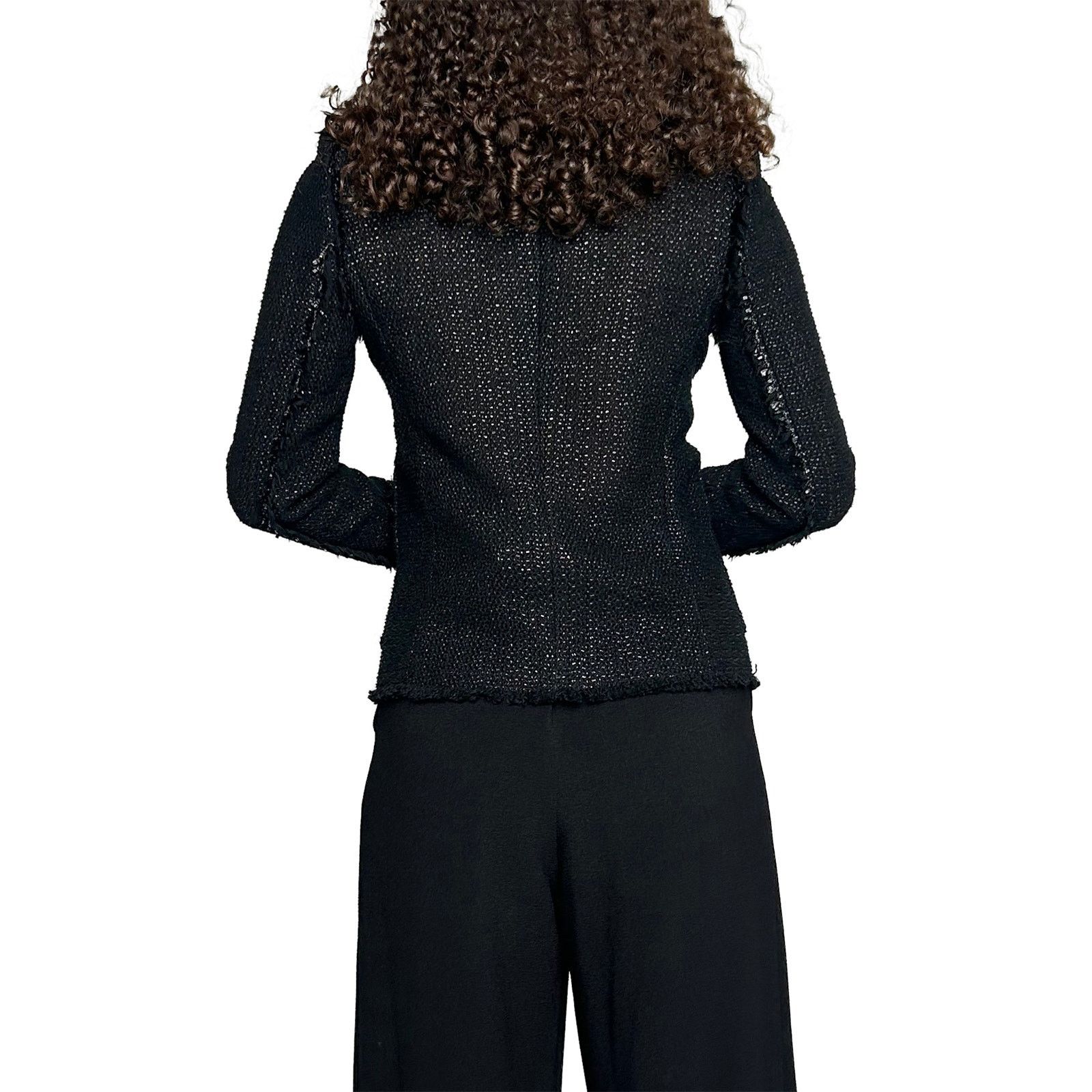 Isabel Marant Black Frilly Jacket Size XS / US 0-2 / IT 36-38 - 4 Thumbnail