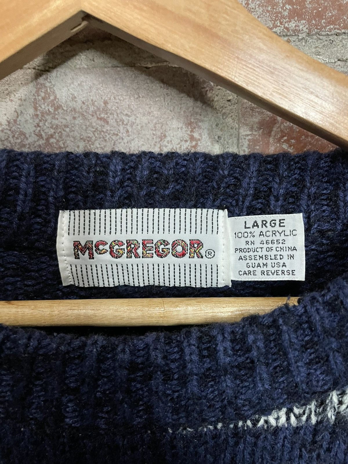 Mcgregor McGregor Sweater Blue Textured Valley & Mountains Symbol Size US L / EU 52-54 / 3 - 2 Preview