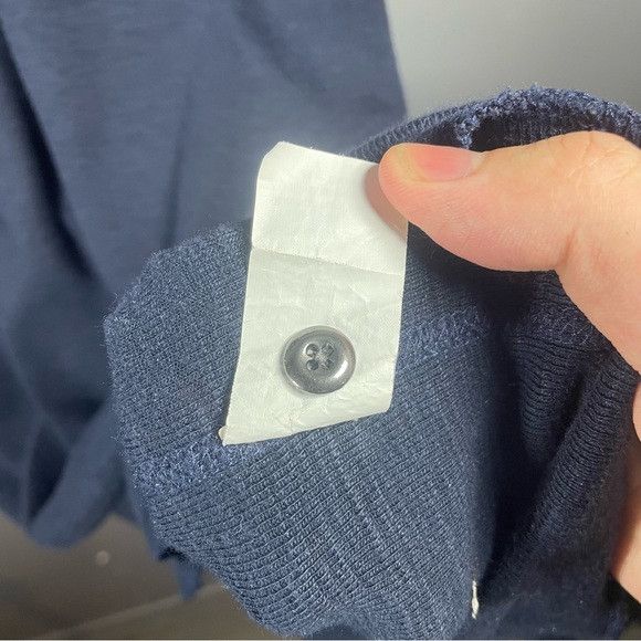Wings + Horns Wings + Horns Classic Navy Blue Long Sleeve Henley Size US XL / EU 56 / 4 - 5 Thumbnail