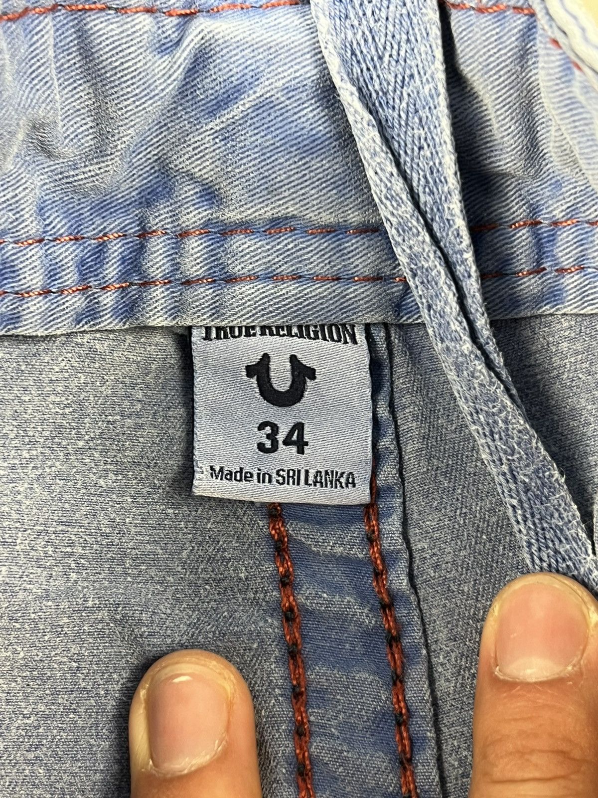 Japanese Brand × True Religion Vintage TRUE RELIGION Faded Distressed Cargo Y2K Shorts Size US 34 / EU 50 - 7 Thumbnail