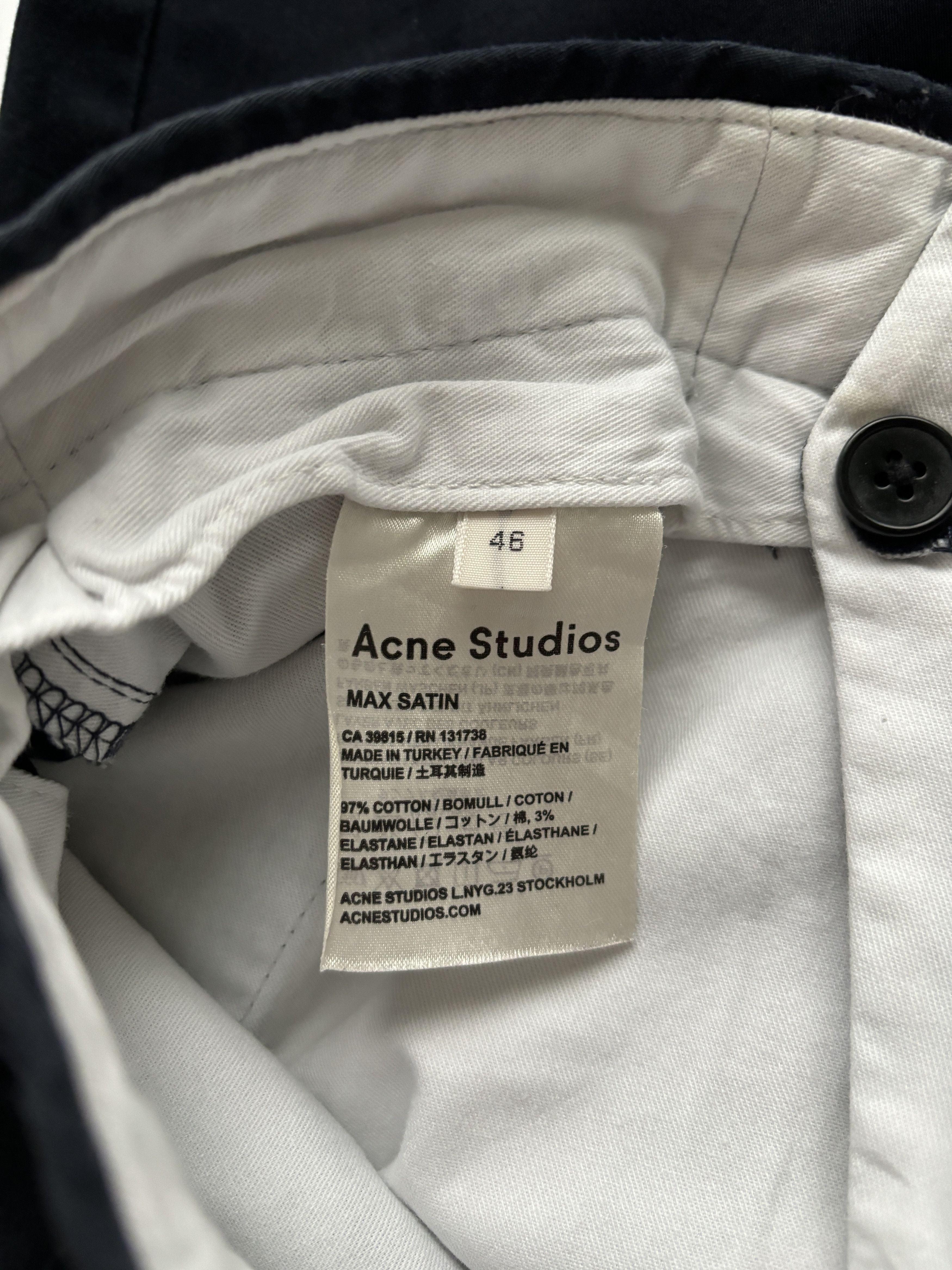 Acne Studios ⚡️QUICK SALE⚡️Acne Studios Navy Pants Trousers Size US 30 / EU 46 - 4 Thumbnail
