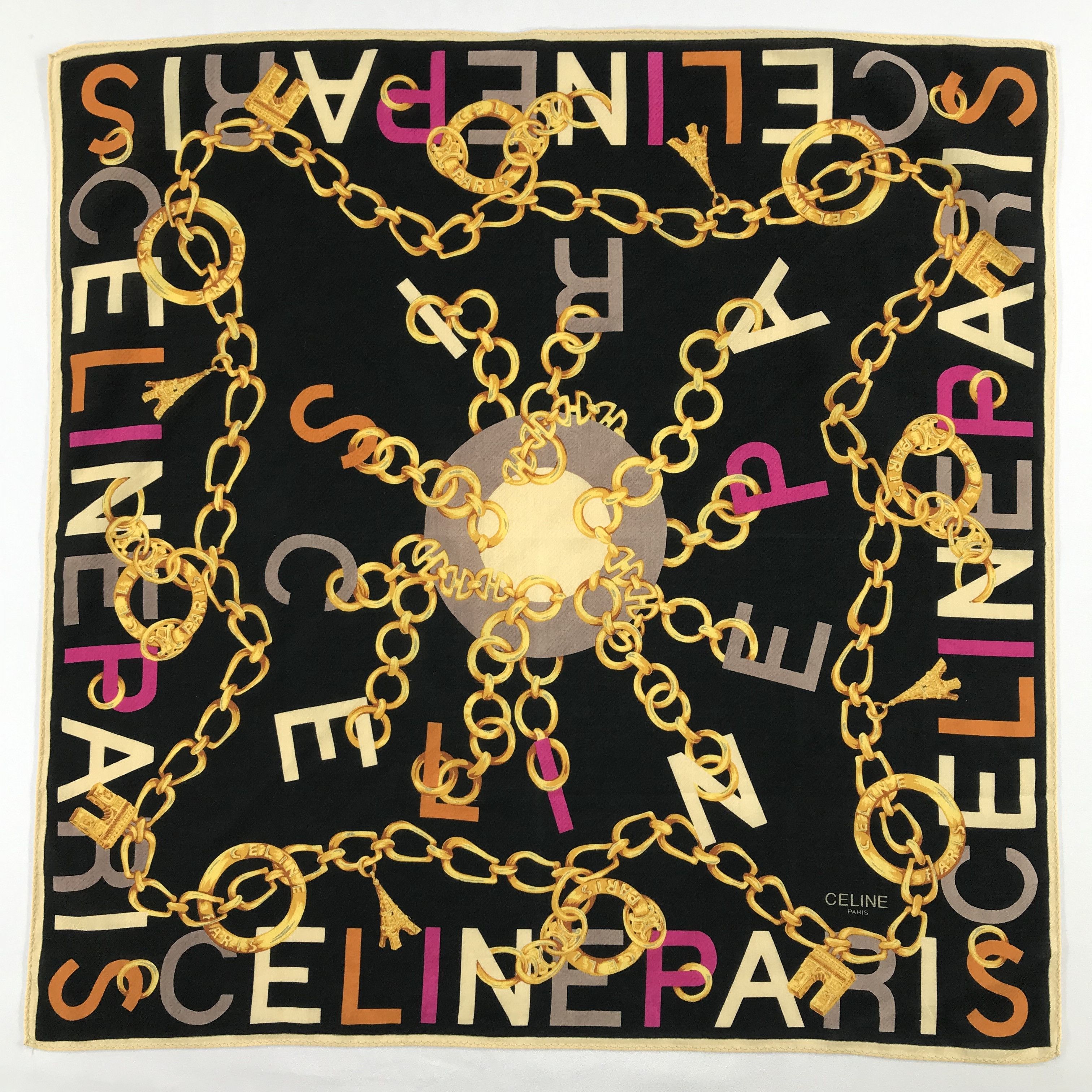 Celine × Vintage Celine Bandana / Handkerchief / Neckerchief - S1939 Size ONE SIZE - 1 Thumbnail
