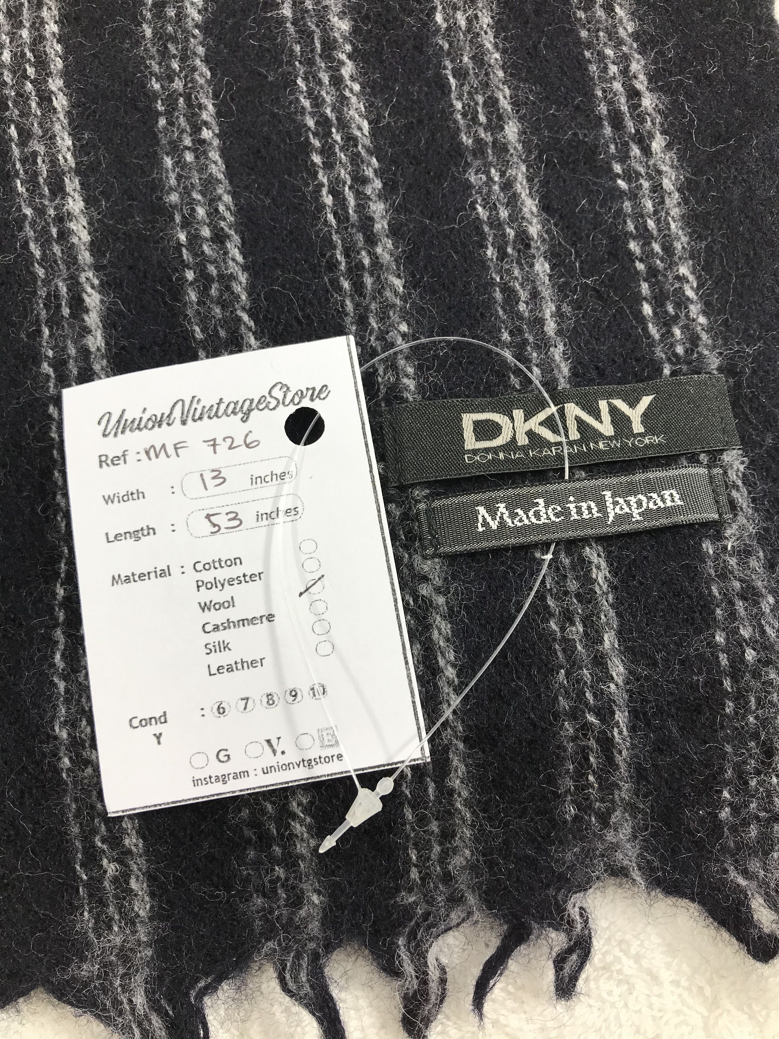 DKNY Vintage DKNY Scarf/Muffler/Neckwear MF726 Size ONE SIZE - 4 Thumbnail