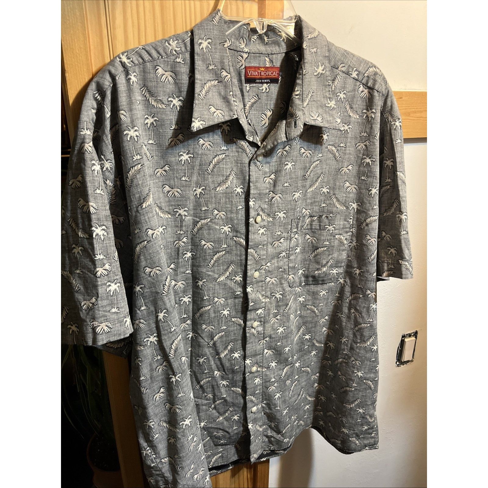 John Henry JOHN HENRY VIVA TROPICAL Men's Hawaiian Shirt Button SS XXL Size US XXL / EU 58 / 5 - 2 Thumbnail