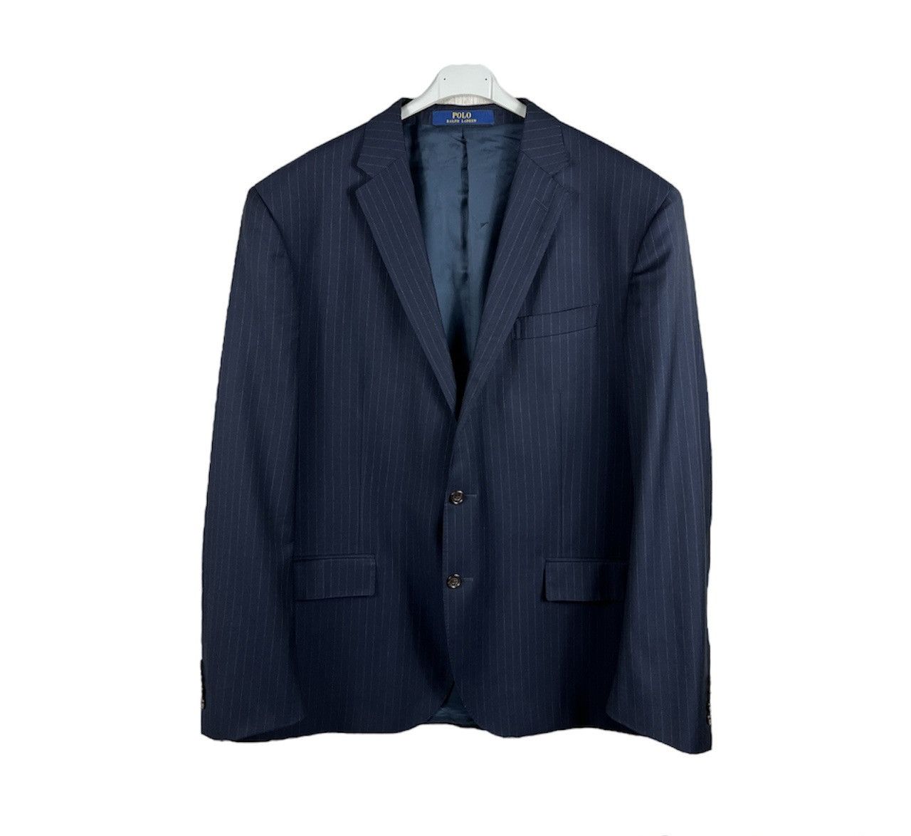 Polo Ralph Lauren × Ralph Lauren Polo Ralph Lauren wool navy light striped blazer jacket Size 48R - 1 Thumbnail