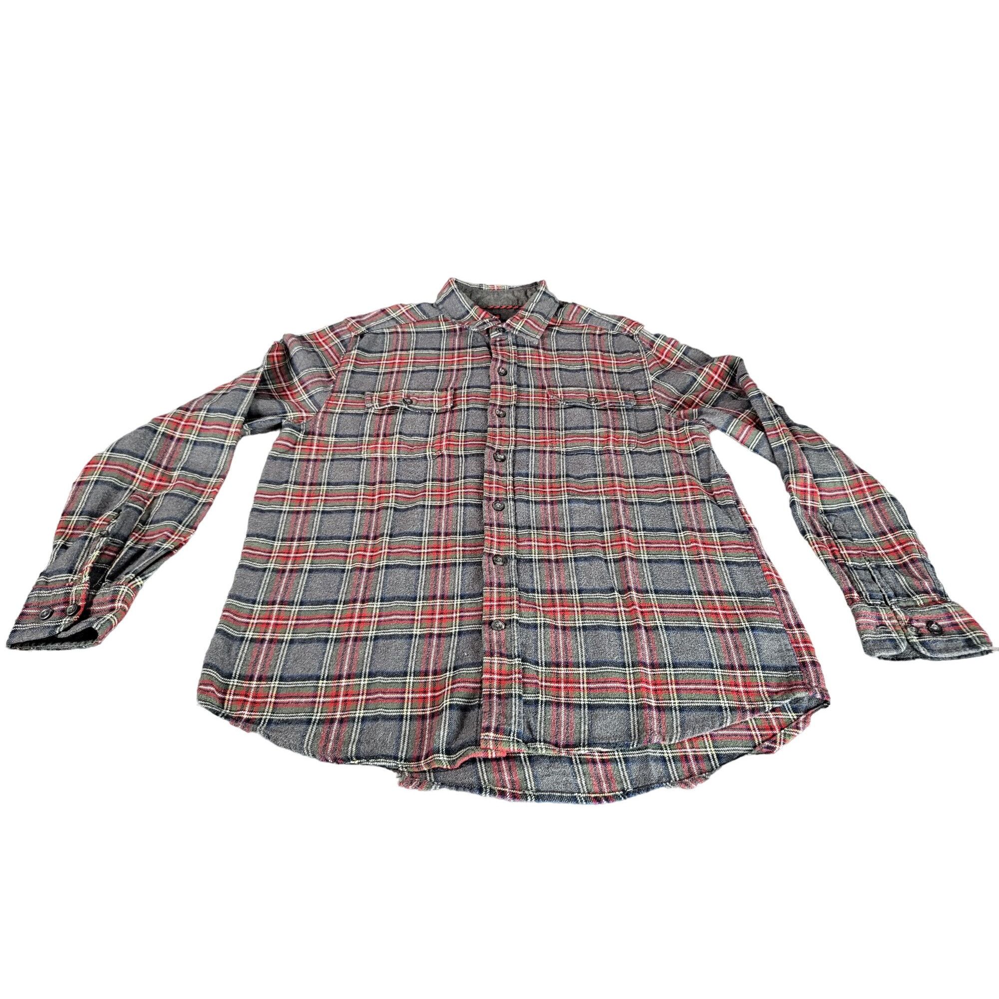 Woolrich Woolen Mills Woolrich Flannel Shirt Gray Red Plaid Hike Camping Outdoor S Size US M / EU 48-50 / 2 - 1 Thumbnail