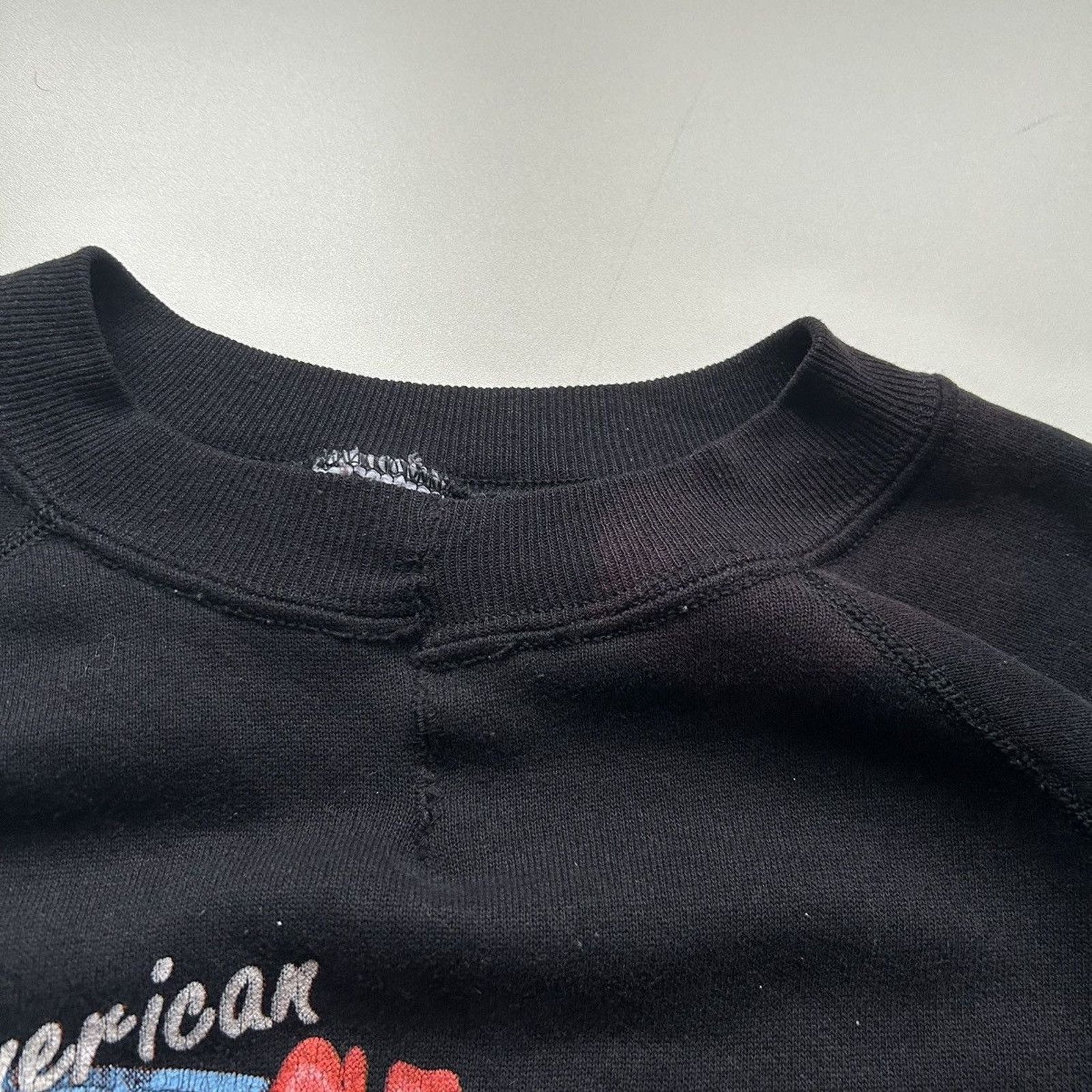 Hanes Vintage 90s American Motorcycle Crewneck Large Faded Black Size US L / EU 52-54 / 3 - 3 Thumbnail
