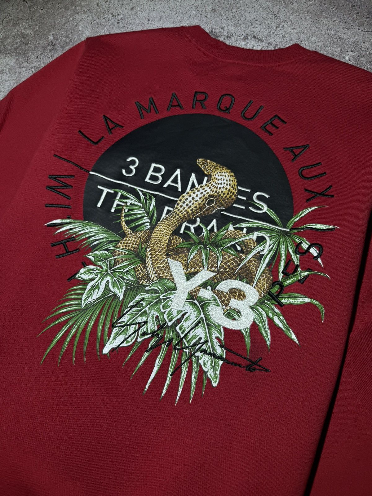 Adidas × Y-3 × Yohji Yamamoto Yohji Yamamoto Adidas Y-3 red big logo rare sweatshirt Size US M / EU 48-50 / 2 - 3 Thumbnail