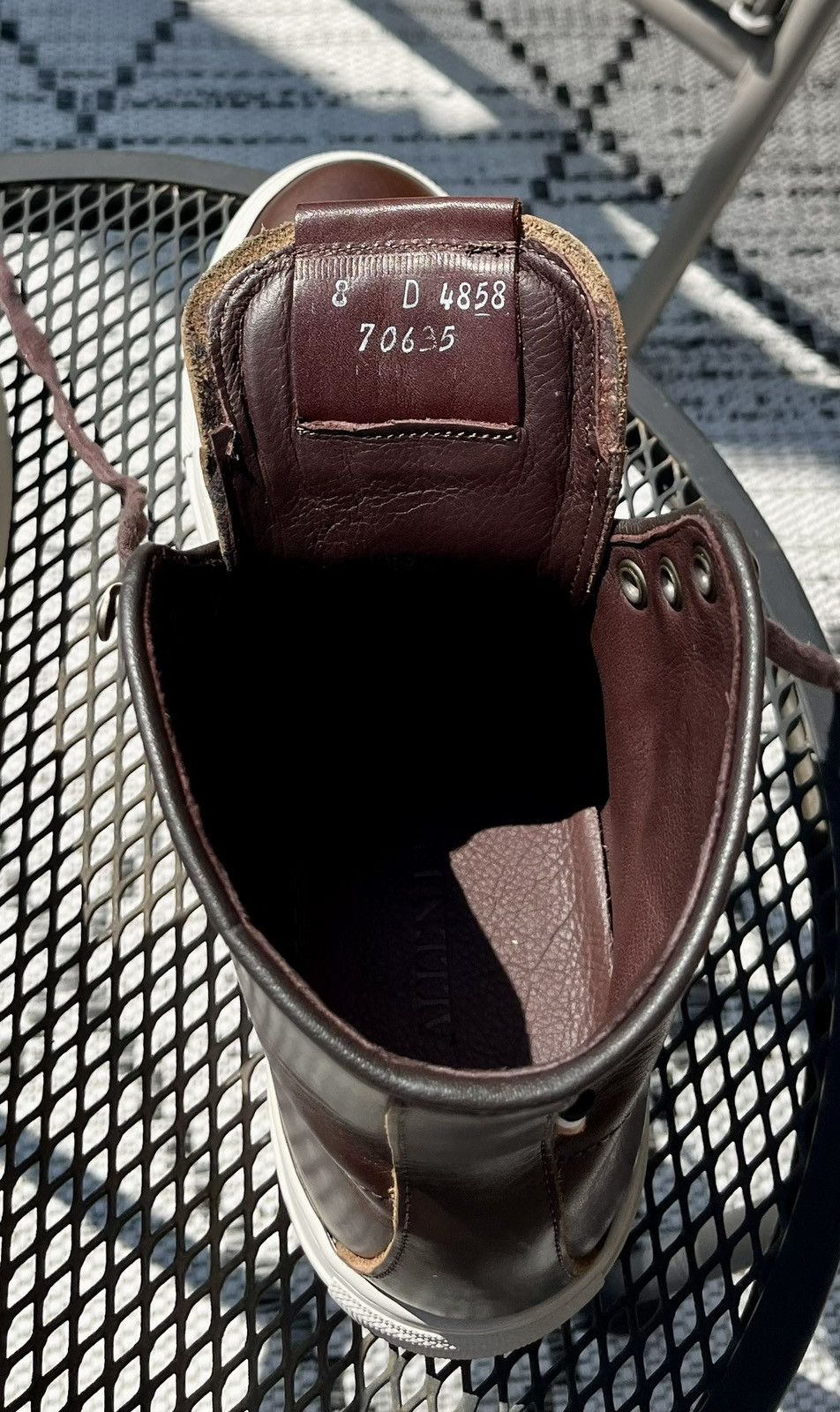 Allen Edmonds Higgins Mill brown chromexcel hi top sneakers Size US 8 / EU 41 - 9 Thumbnail