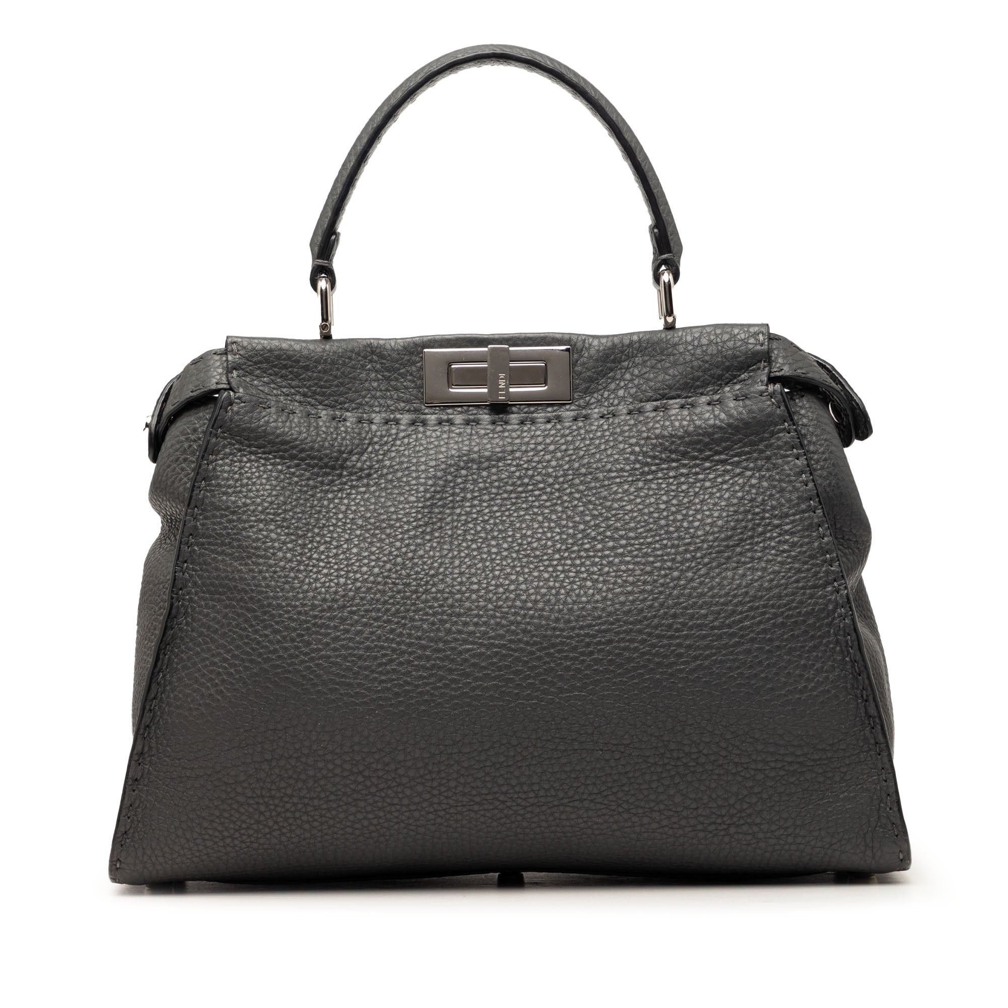 Fendi Medium Calfskin Peekaboo Iconic Satchel Size ONE SIZE - 1 Thumbnail