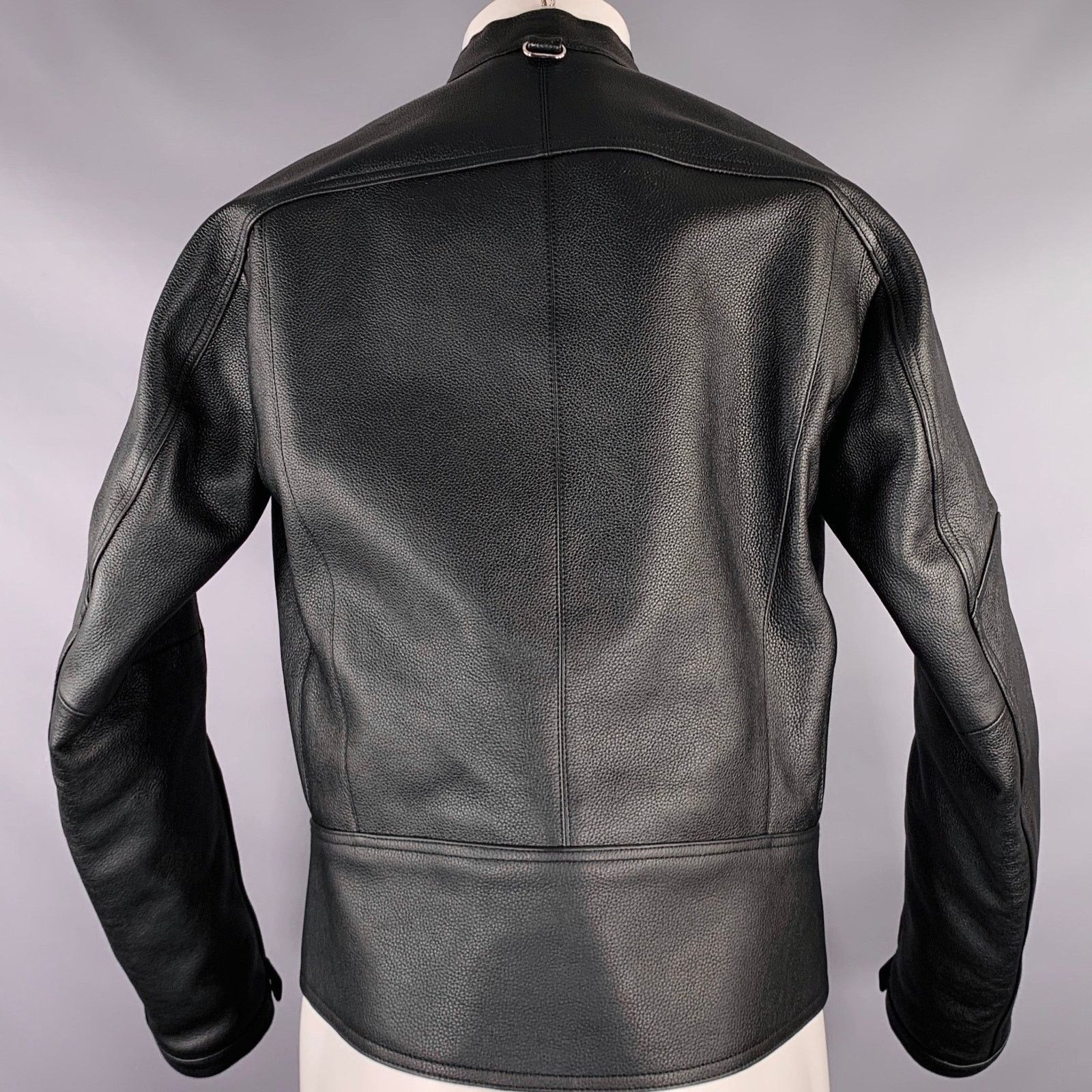 Courreges COURREGES Size S Black White Leather Bomber Jacket Size US S / EU 44-46 / 1 - 3 Thumbnail