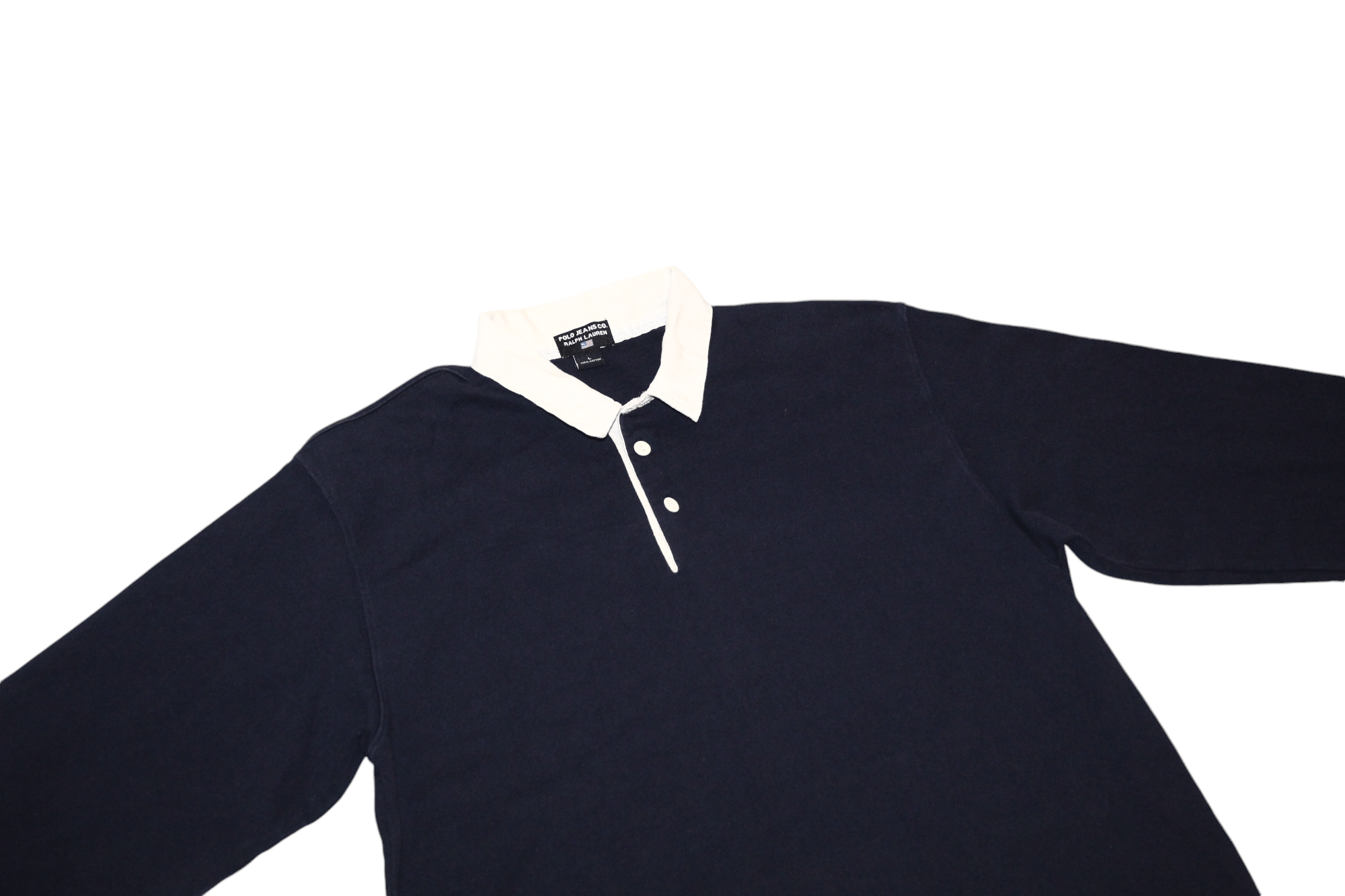 Polo Ralph Lauren 90's Polo Jeans Co. RL Big Logo Baggy Rugby Pique Polo Shirt Size US XL / EU 56 / 4 - 4 Thumbnail