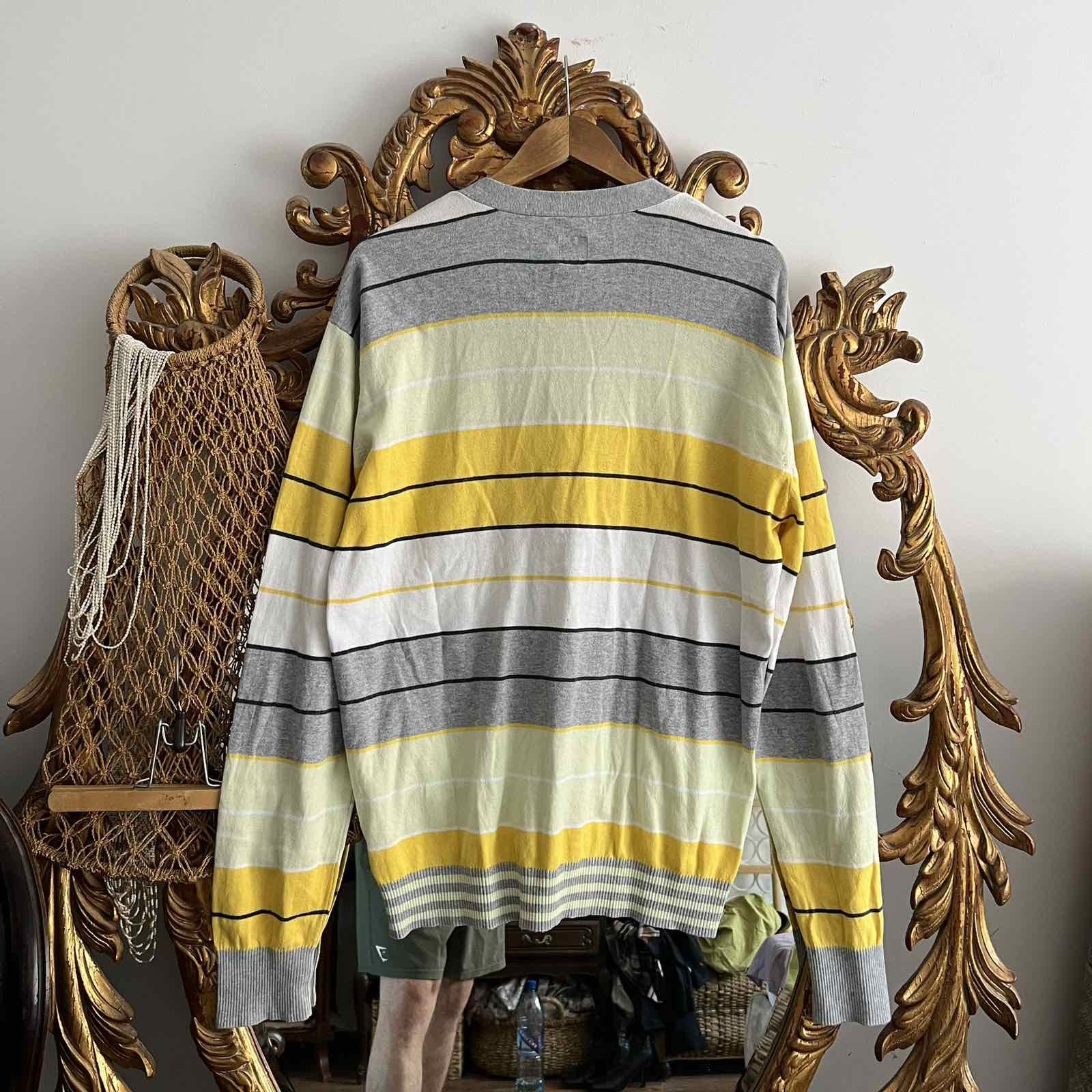 Adidas Vintage Adidas Striped Cardigan Retro Boxy Y2K Sz XL Size US XL / EU 56 / 4 - 2 Thumbnail