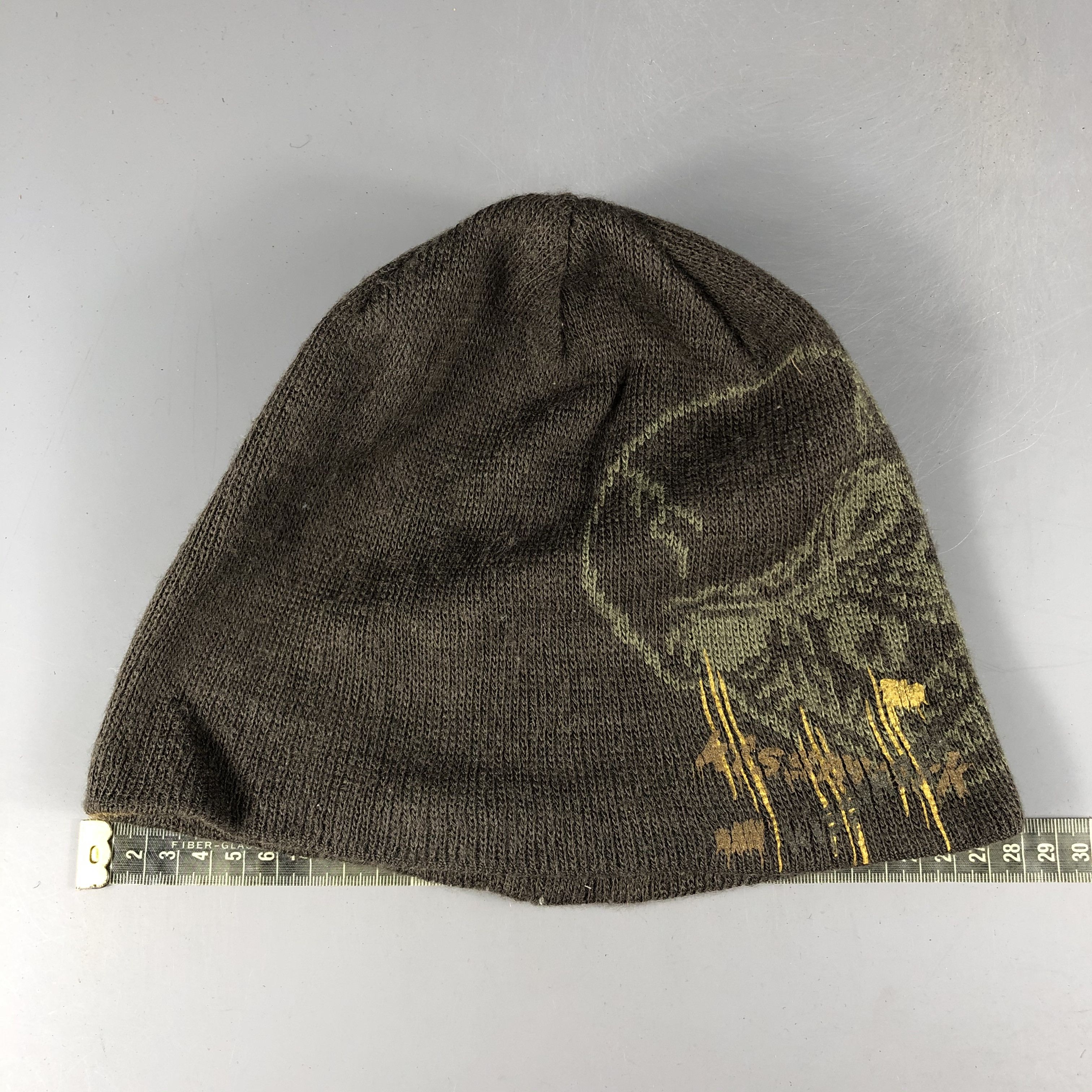 Japanese Brand × Vintage Skull Cuffless Beanie Snow Hat Snow Cap -D927 Size ONE SIZE - 3 Thumbnail