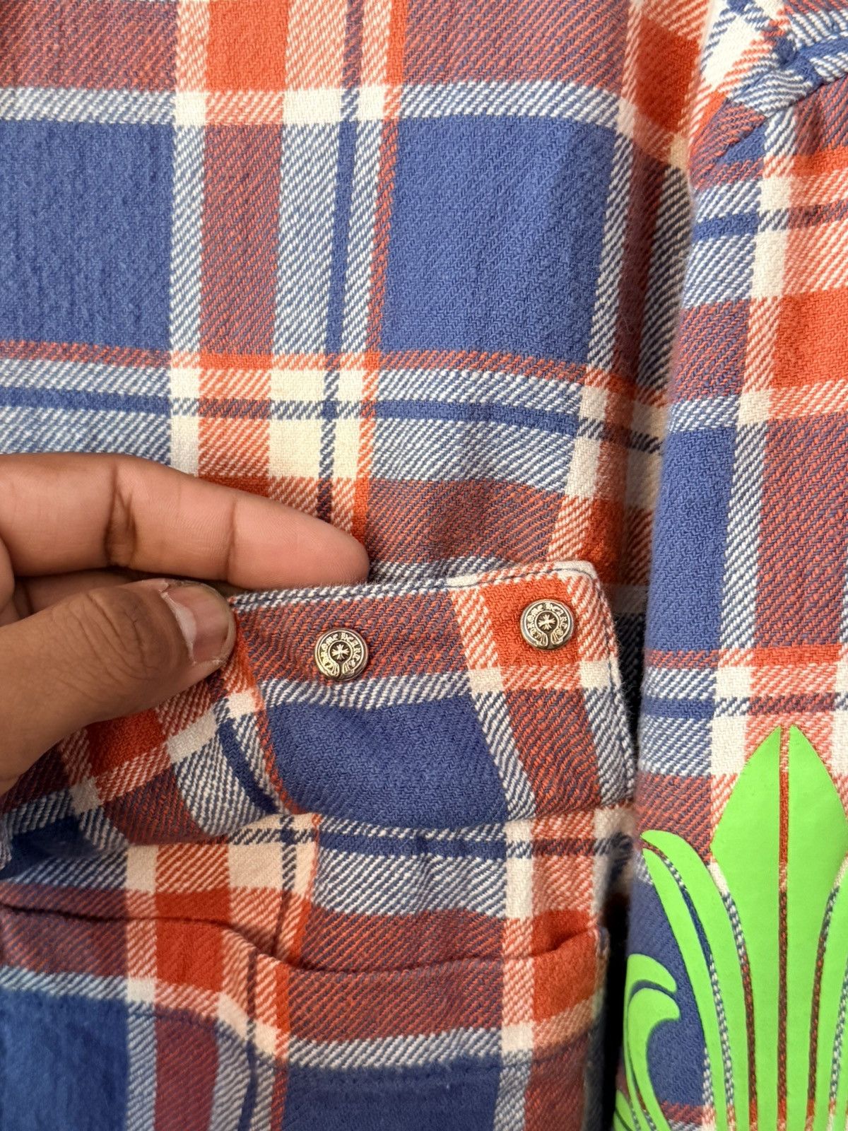 Chrome Hearts Chrome Heart Padded Flannel Button Up XL Size US XL / EU 56 / 4 - 8 Thumbnail