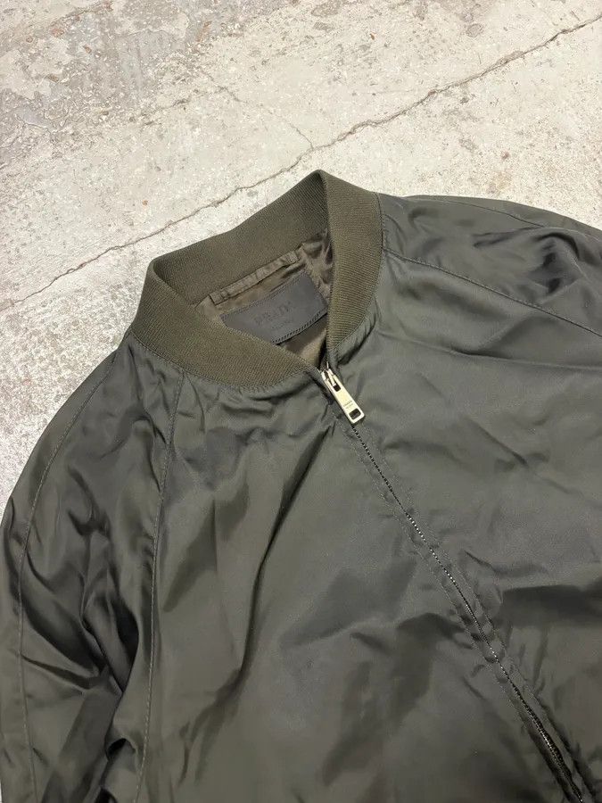 Prada FW2016 Prada Olive Nylon Bomber Jacket Size US M / EU 48-50 / 2 - 5 Thumbnail