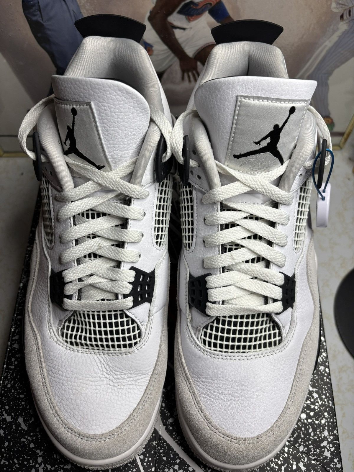 Jordan Brand Jordan Retro 4 ‘Military black’ Size US 12 / EU 45 - 2 Thumbnail