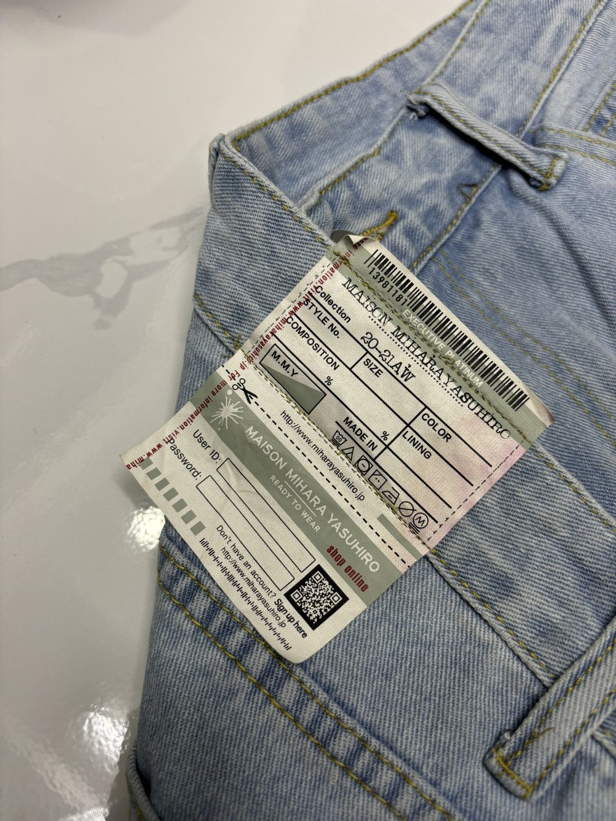 Maison MIHARA YASUHIRO 🔥MIHARAYASUHIRO AW20-21 PATCHWORK CUSTOM MADE BAGGY JEANS Size US 34 / EU 50 - 9 Thumbnail