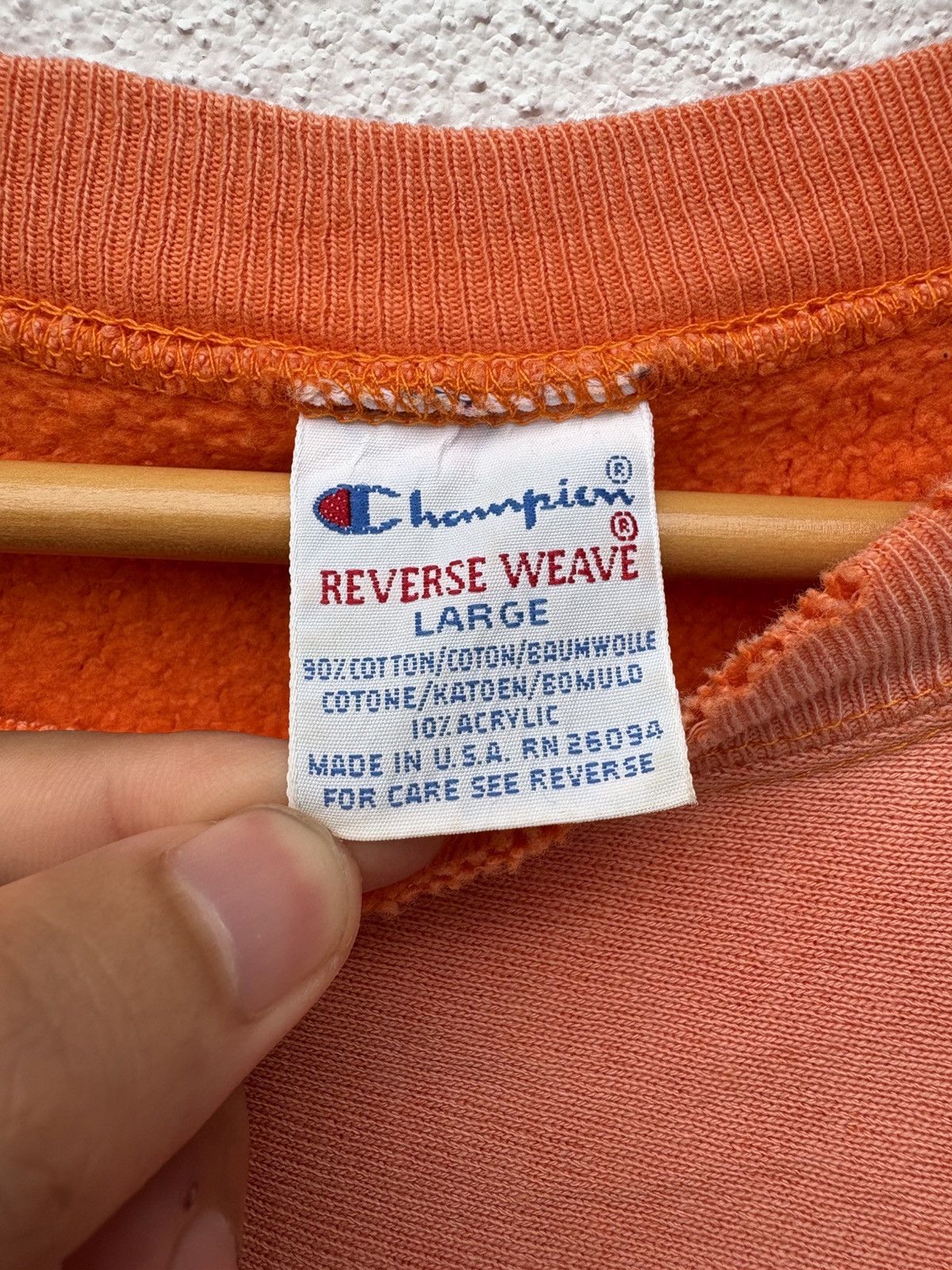 Vintage Trashed Vintage 90s Sun Faded Champion Reverse Weave Size US L / EU 52-54 / 3 - 7 Thumbnail