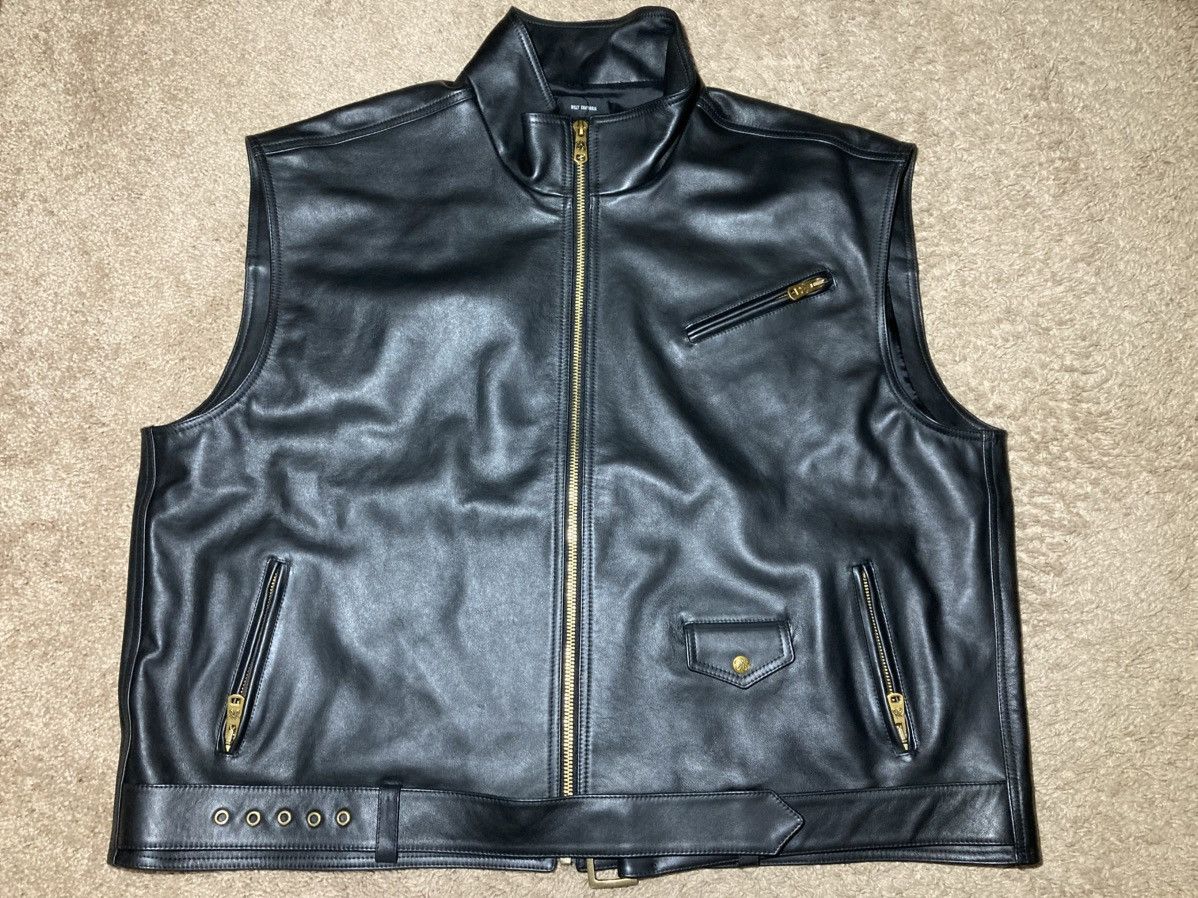 Willy Chavarria SS25 Willy Chavarria Belted Leather Vest Jacket America 2025 Size US M / EU 48-50 / 2 - 1 Thumbnail
