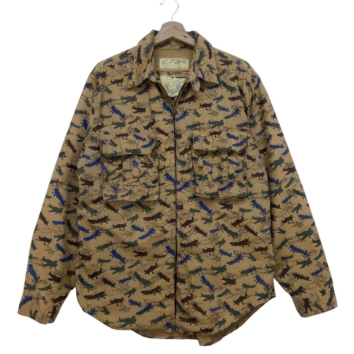 Avirex Avirex Fighter Aircraft Raptor Eagle Full Print Light Jacket Size US S / EU 44-46 / 1 - 1 Thumbnail