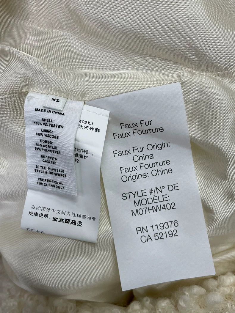 Helmut Lang HELMUT LANG White lamb fur coat Size XS / US 0-2 / IT 36-38 - 4 Thumbnail