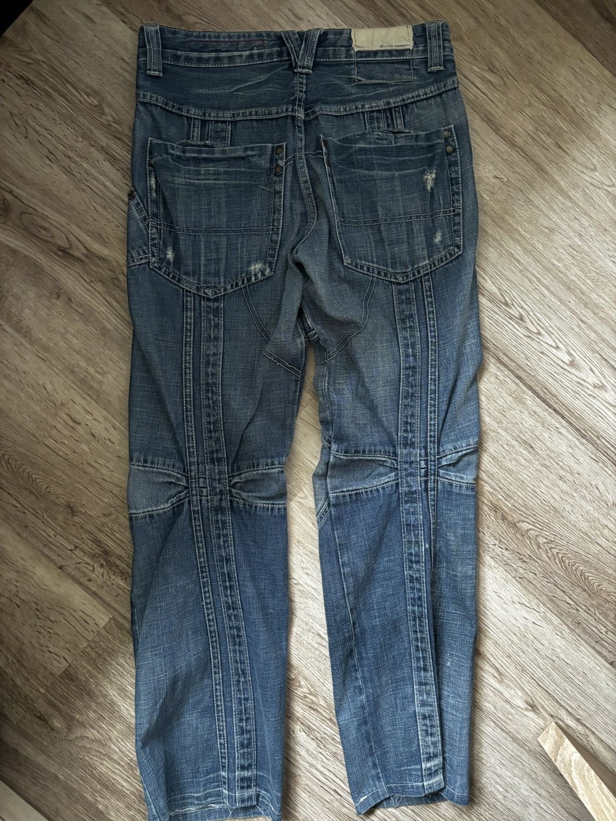 TOUGH JEANSMITH patchwork distressed jeans
