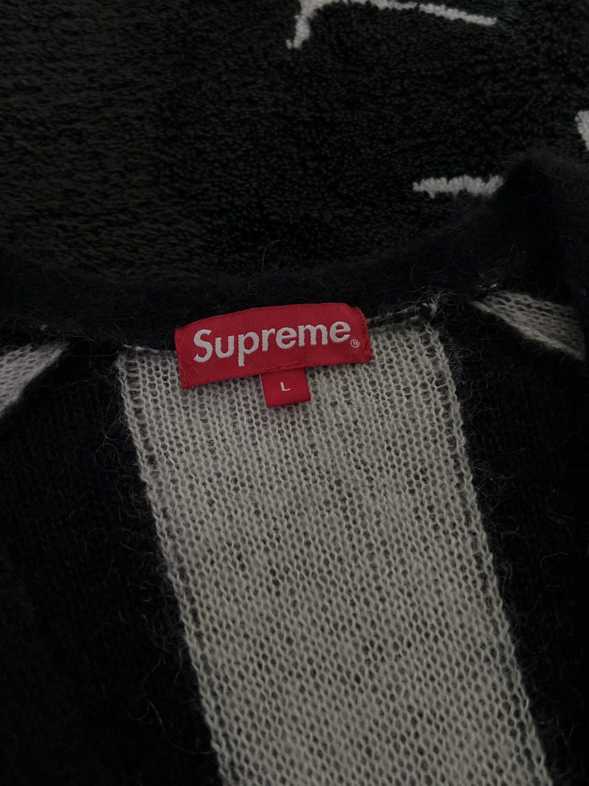 Supreme FW13 - Baby Mohair Striped Sweater Cardigan Size US L / EU 52-54 / 3 - 3 Thumbnail