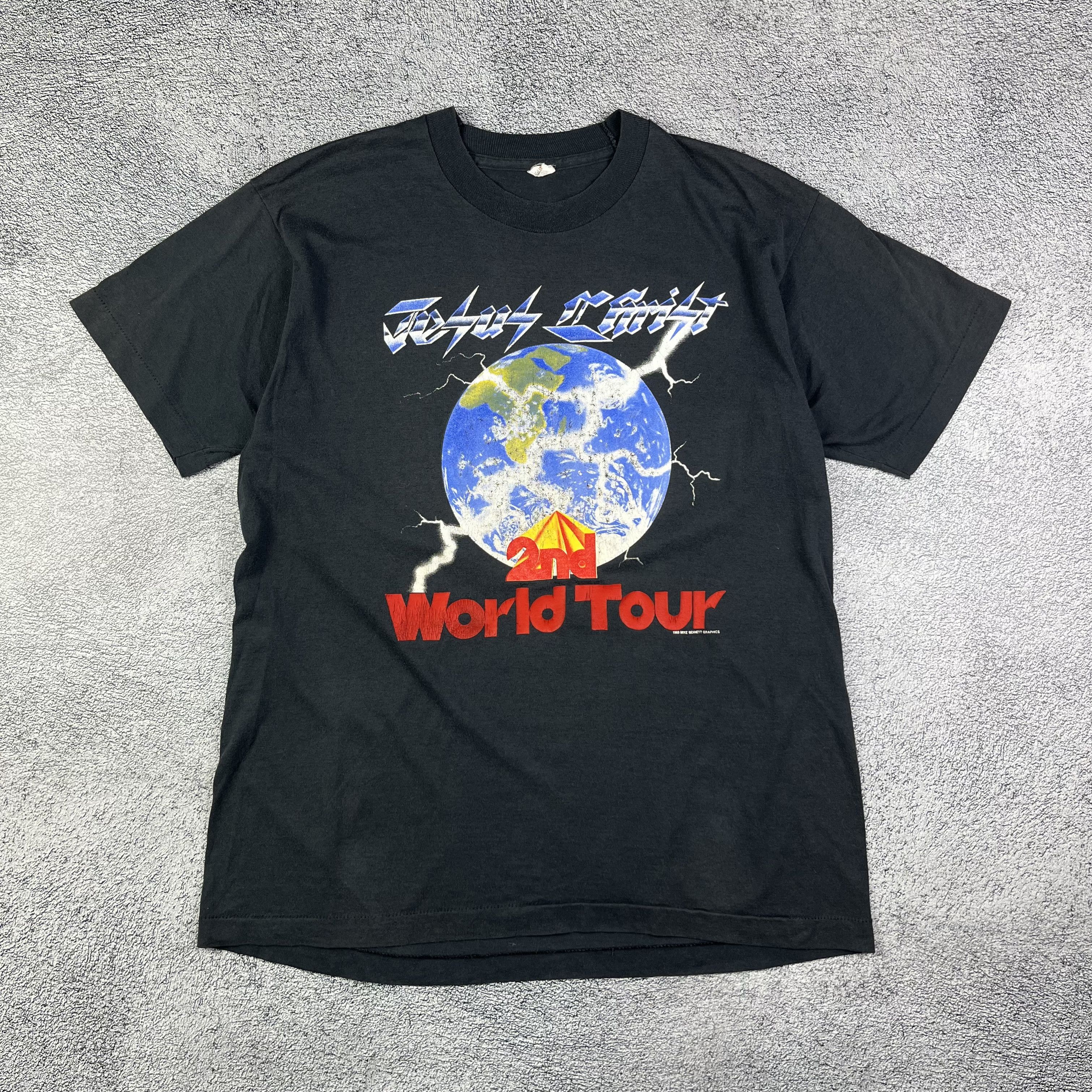 Vintage RARE!! Vintage 80s Jesus Christ 2nd World Tour Black T Shirt Size US M / EU 48-50 / 2 - 1 Thumbnail