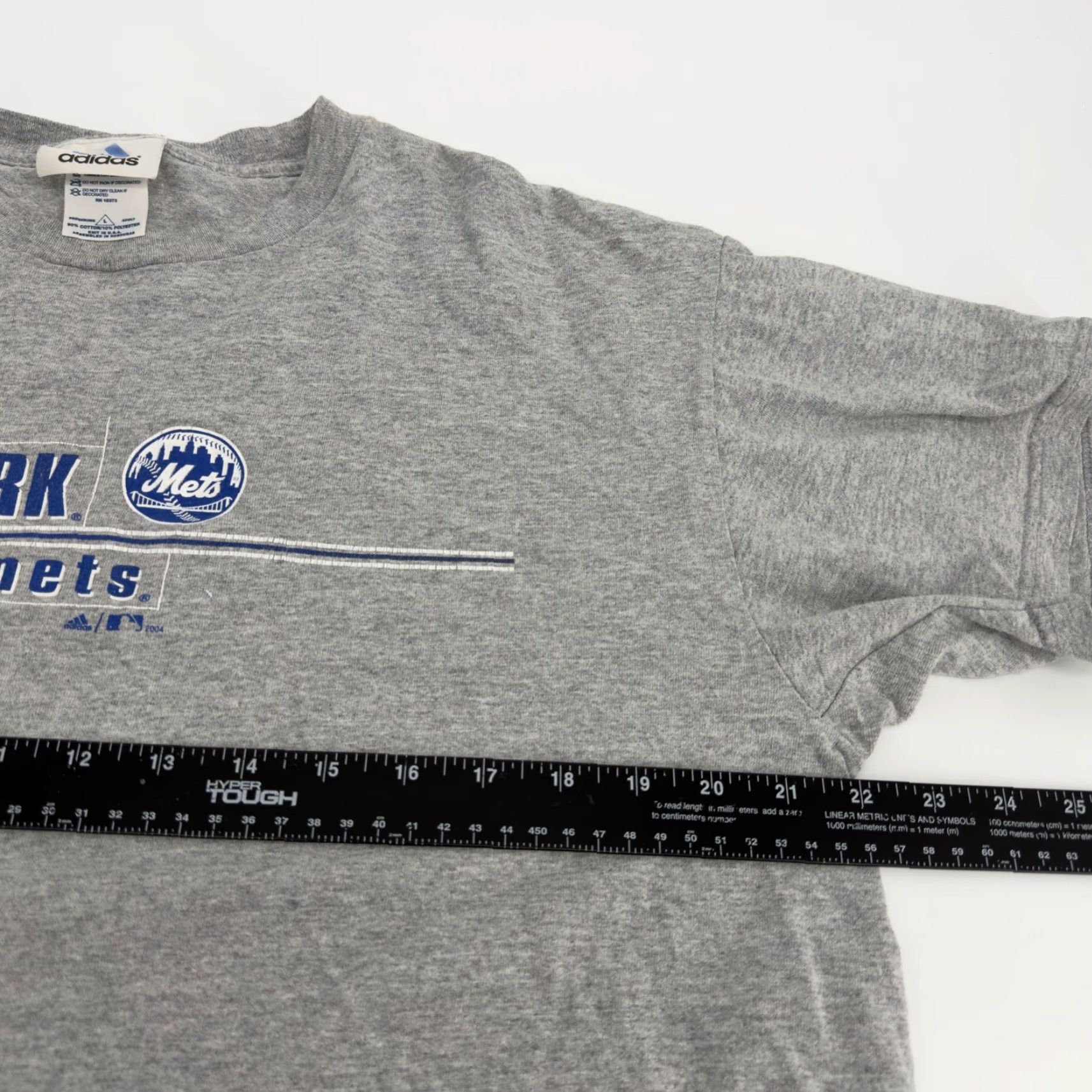 Adidas VTG Adidas New York Mets Graphic Shirt L Gray Short Sleeve MLB Baseball Y2K Mens Shirts Graphic Tee Sports 90s Queens Fans Size US L / EU 52-54 / 3 - 6 Thumbnail