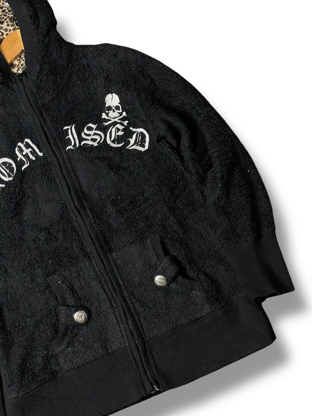 Japanese Brand × Seditionaries × Vintage STRANGE HEAVEN Punk Skull Embroidered Fleece Jacket (101) Size US L / EU 52-54 / 3 - 4 Thumbnail
