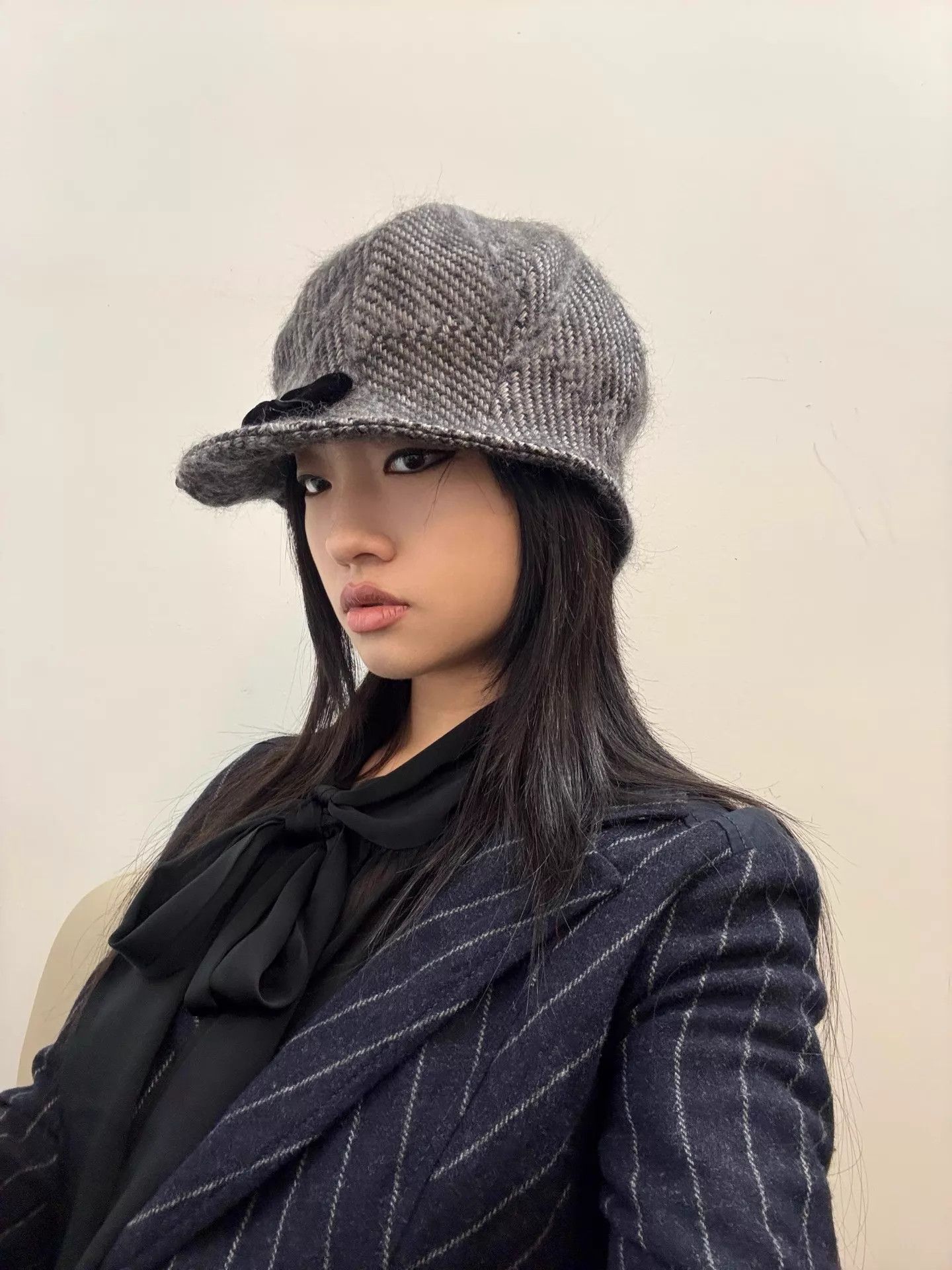 CA4LA Vintage Ca4la Houndstooth Wool Beret Size ONE SIZE - 4 Thumbnail