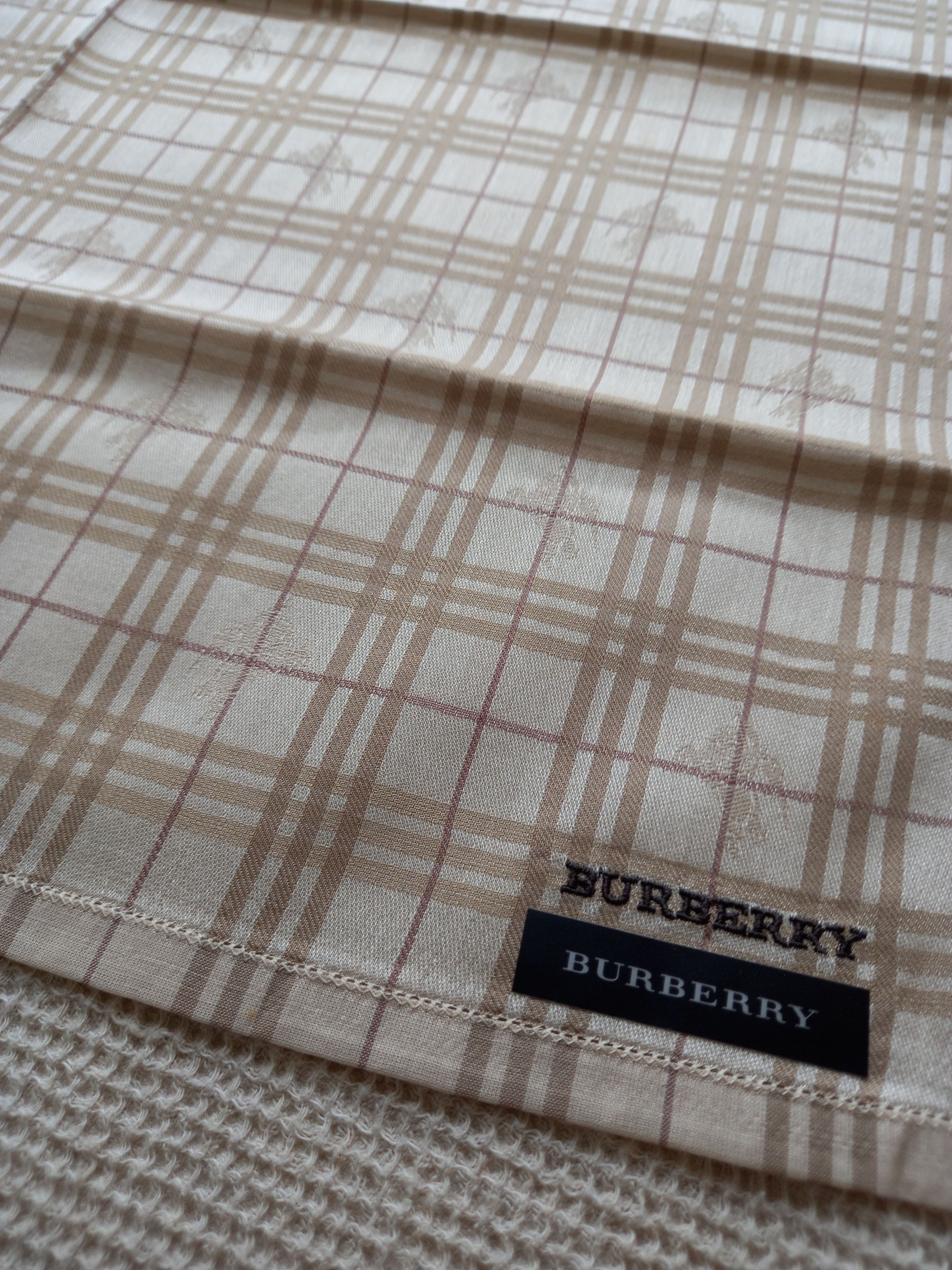 Burberry × Vintage Burberry Bandana/Handkerchief embroidery tartan Size ONE SIZE - 1 Thumbnail