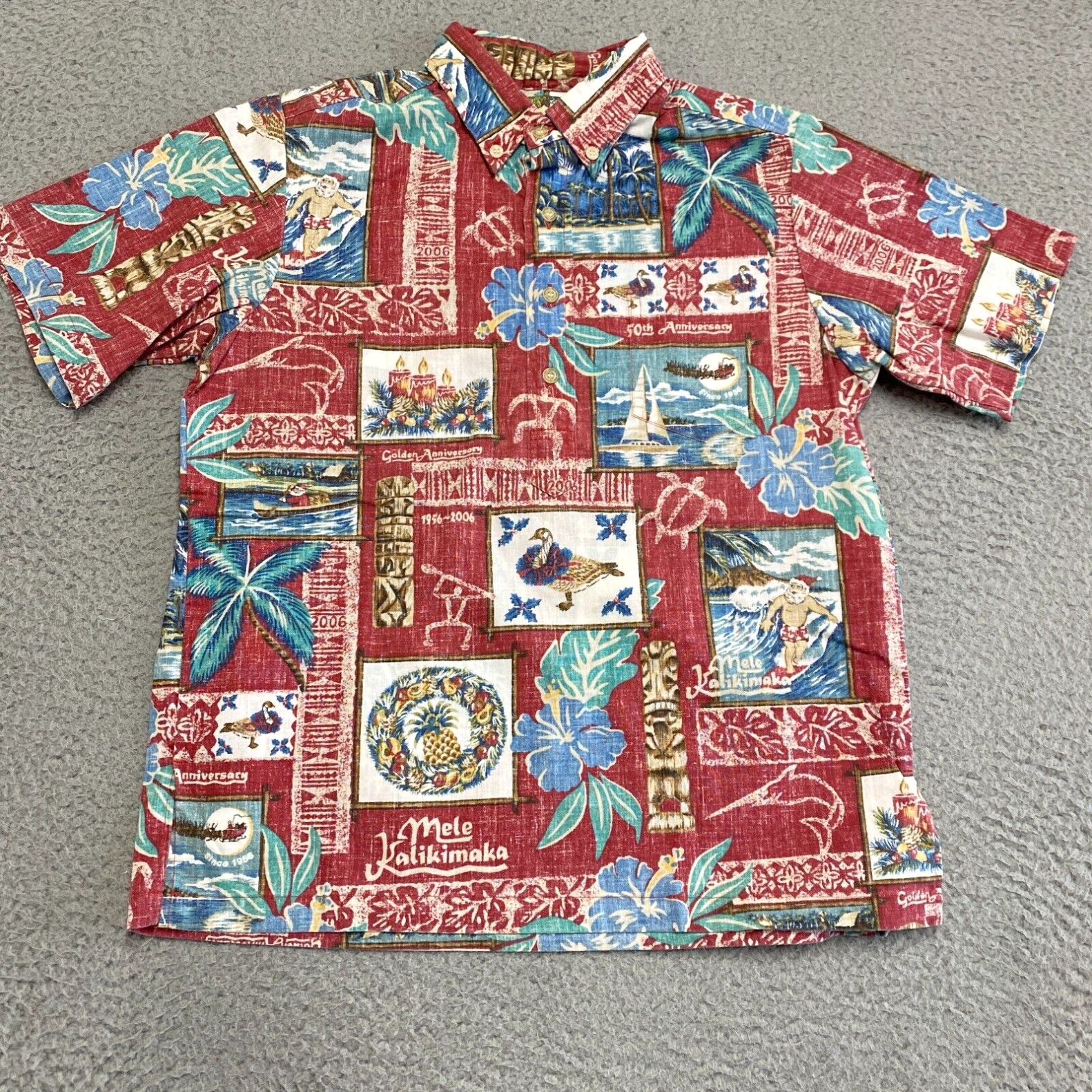 Reyn Spooner Mele Kalikimaka Shirt - 50th Anniversary - Hawaiian Size offers XXL