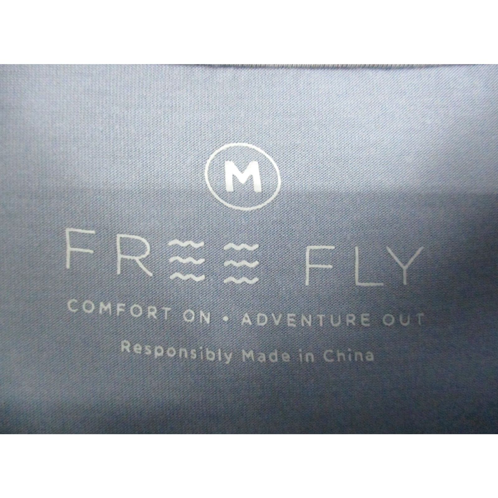 Vintage Free Fly Shirt Mens Medium Blue Long Sleeve Bamboo Blend Thumb Holes Outdoor Size US M / EU 48-50 / 2 - 3 Thumbnail