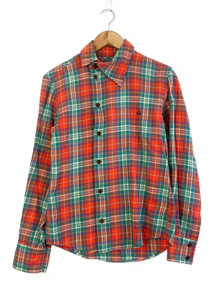 Vivienne Westwood Aymstetrical Collar Plaid Orb Button Shirt Size US S / EU 44-46 / 1 - 1 Thumbnail