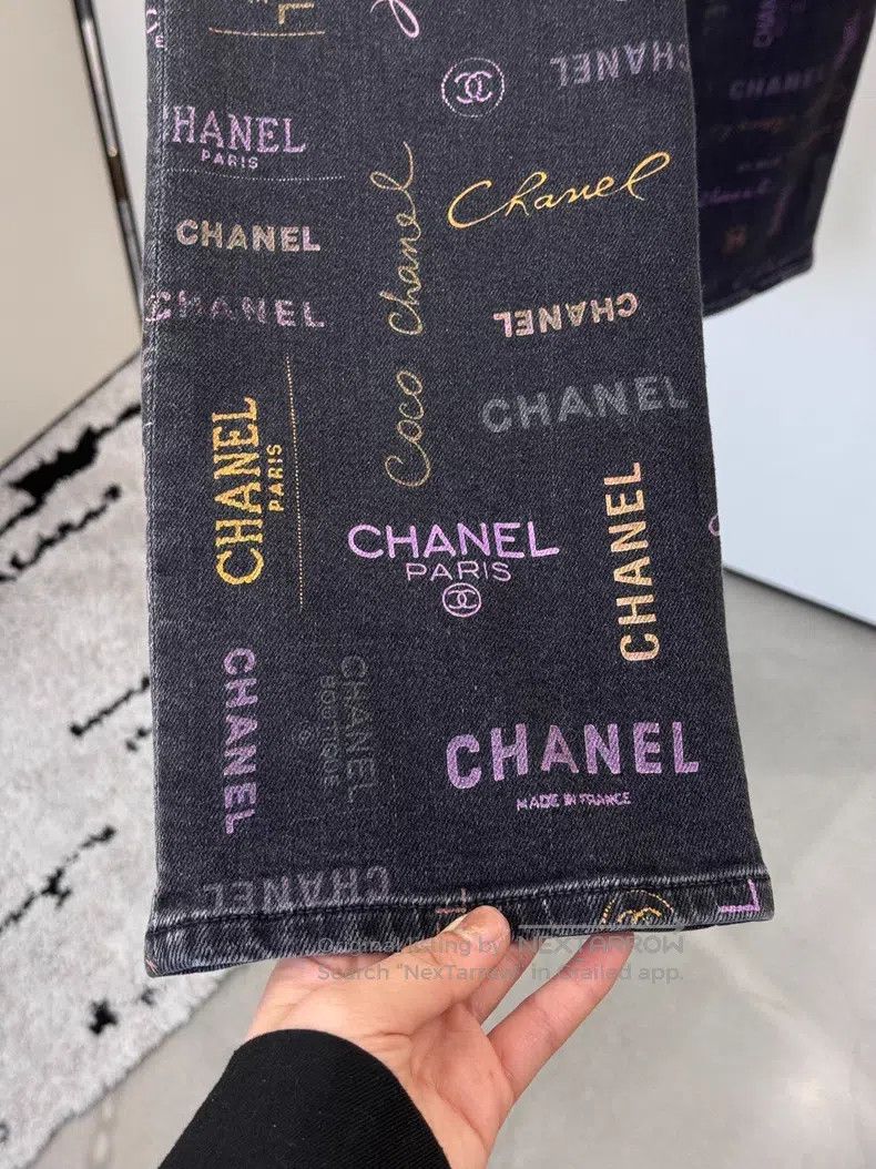 Chanel Chanel Grey jeans Size 42" / US 20 - 7 Thumbnail