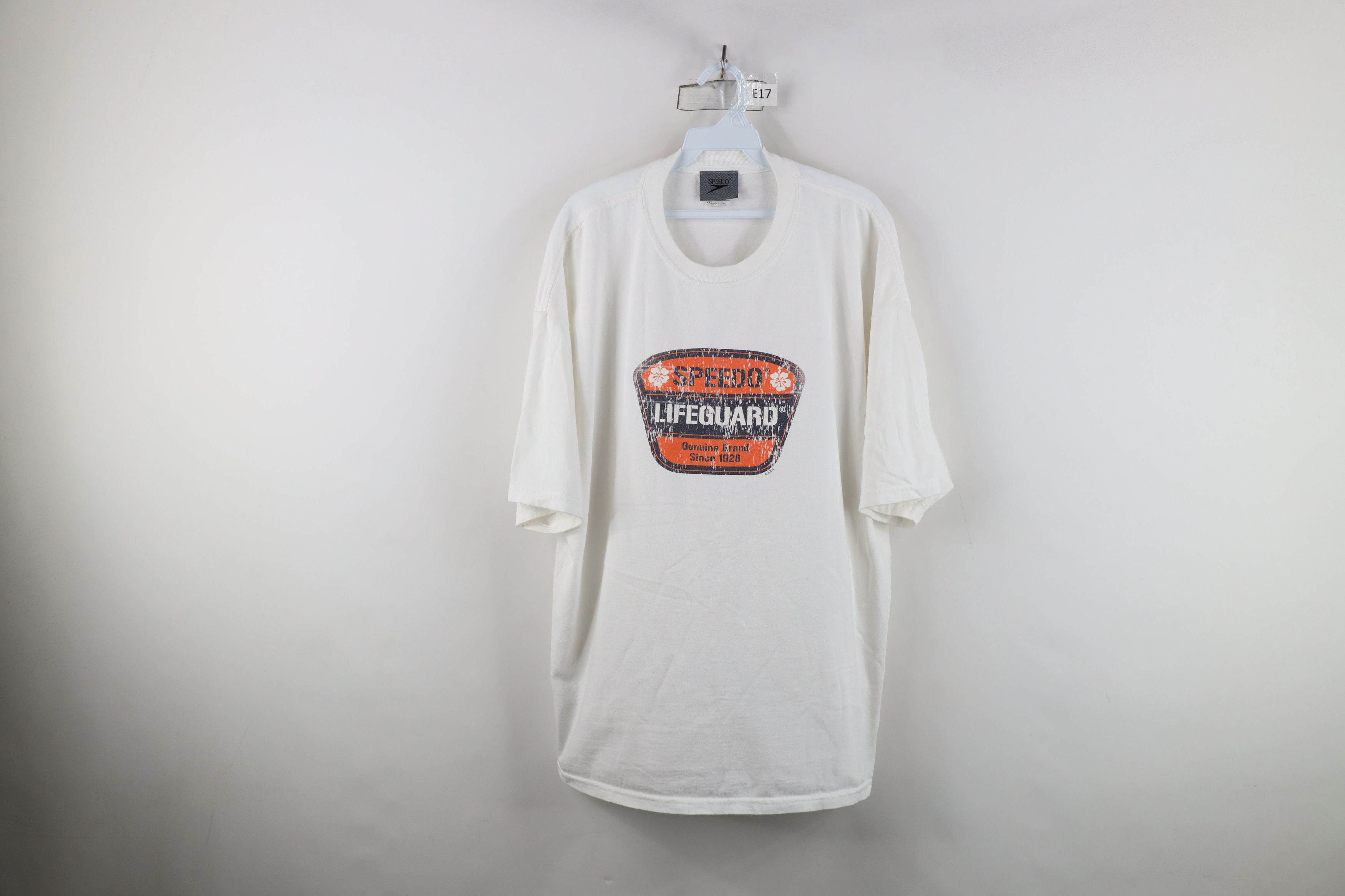 Speedo Vintage Y2K 2003 Speedo Lifeguard Short Sleeve T-Shirt White Size US XXL / EU 58 / 5 - 1 Thumbnail