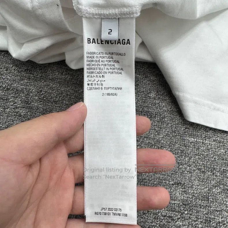 Balenciaga Balenciaga Letter Printed Short Sleeve Size US M / EU 48-50 / 2 - 4 Thumbnail