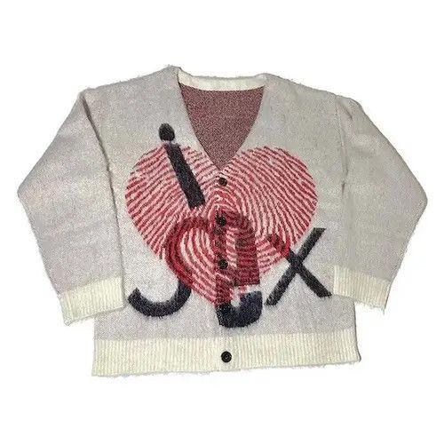 Aran Isles Knitwear × Japanese Brand Harajuku V-Neck Knitwear Sweaters Size US L / EU 52-54 / 3 - 1 Thumbnail