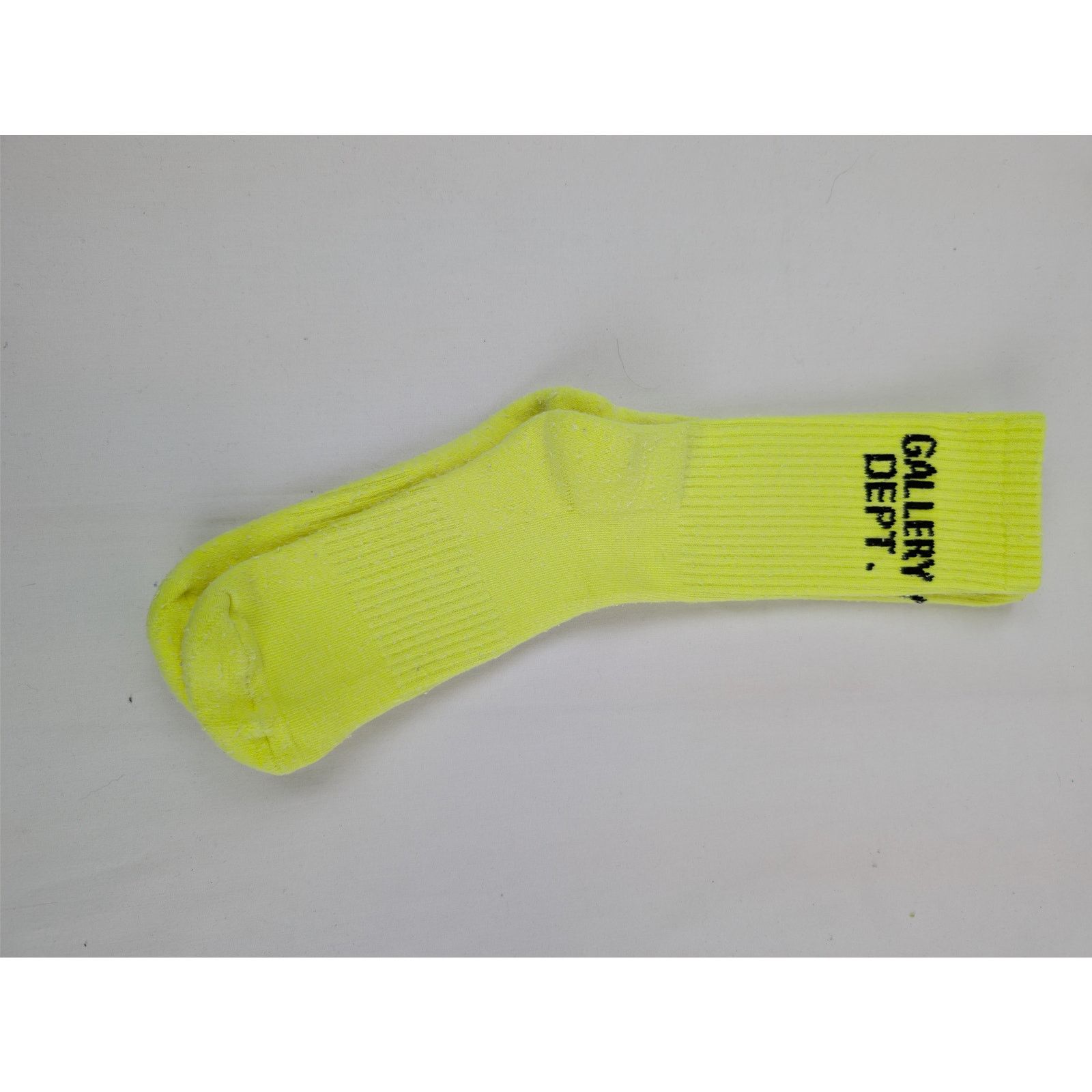 Gallery Dept. o1rshd1 Q:5 / Size: OS/ Gallery Dept. Logo Socks Fluo Yellow Size ONE SIZE - 8 Thumbnail